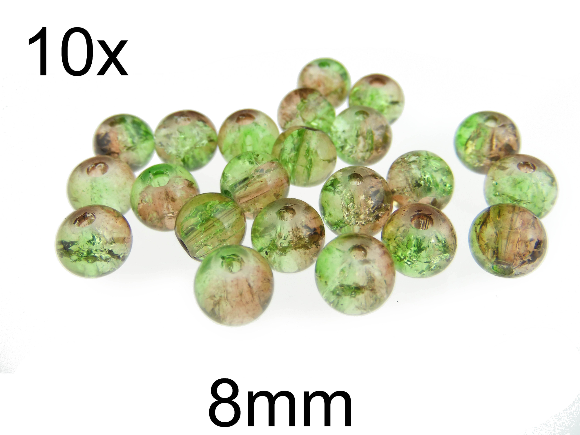 (10b)Margele crackle din sticla 8mm