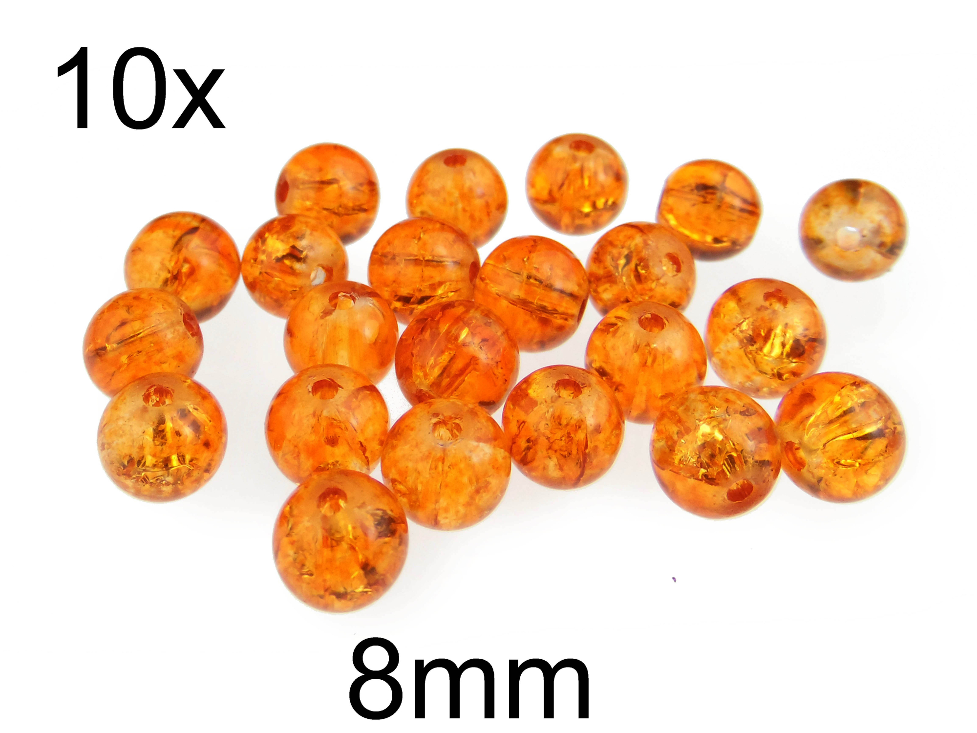 (10b)Margele crackle din sticla 8mm