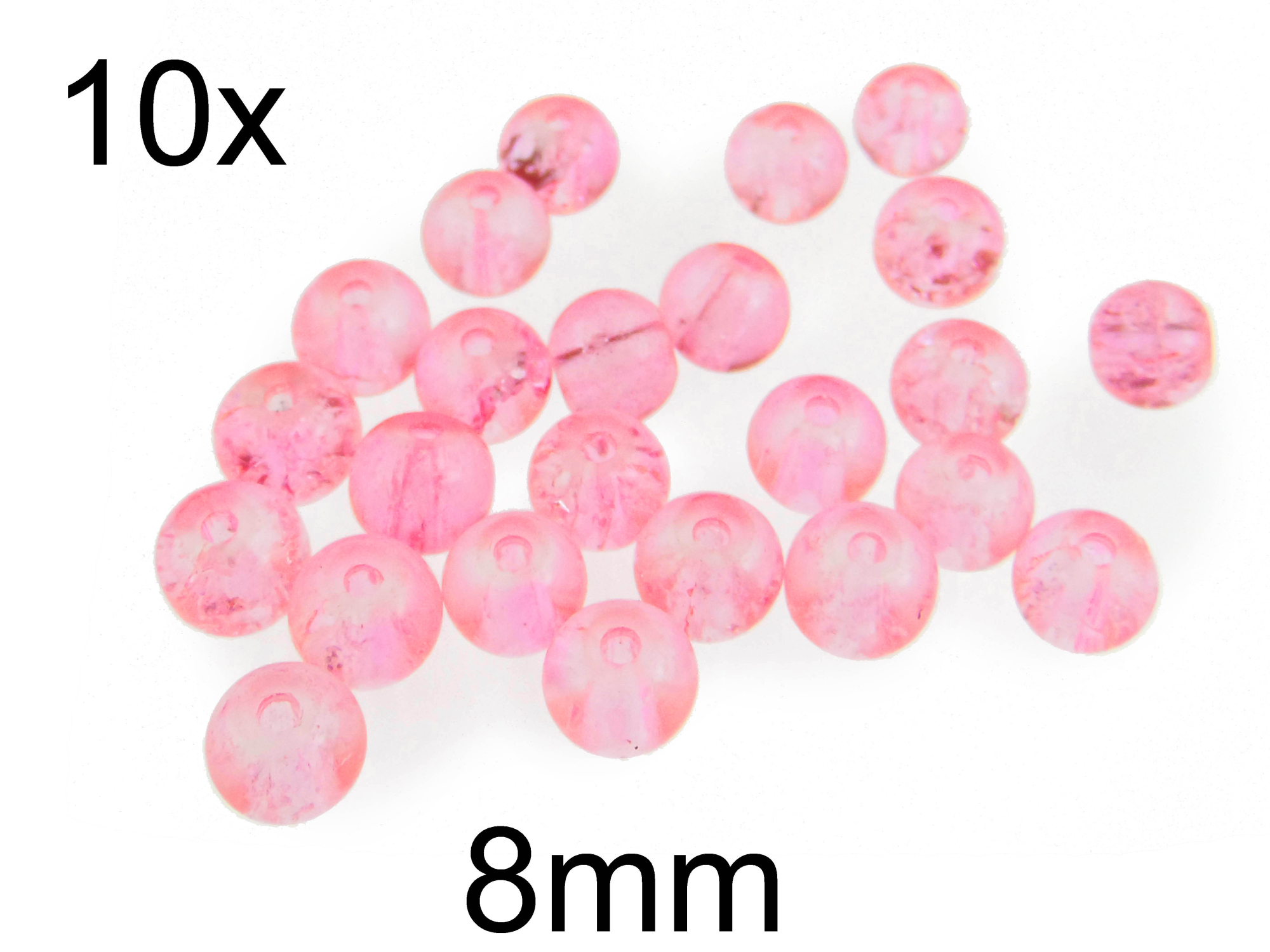 (10b)Margele crackle din sticla 8mm