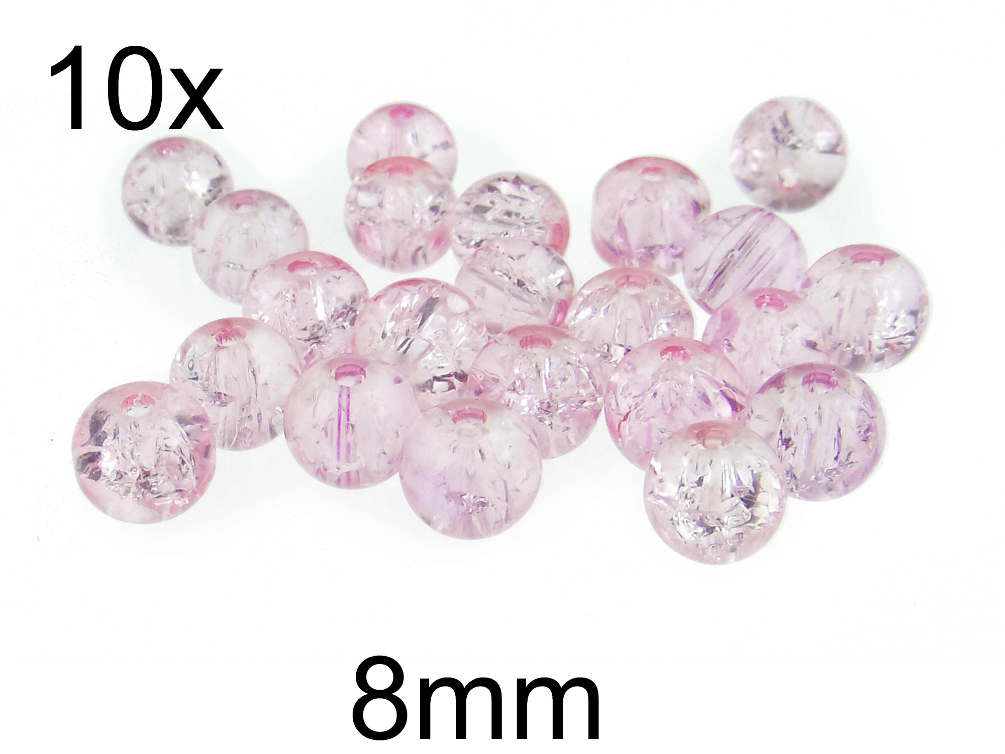 (10b)Margele crackle din sticla 8mm