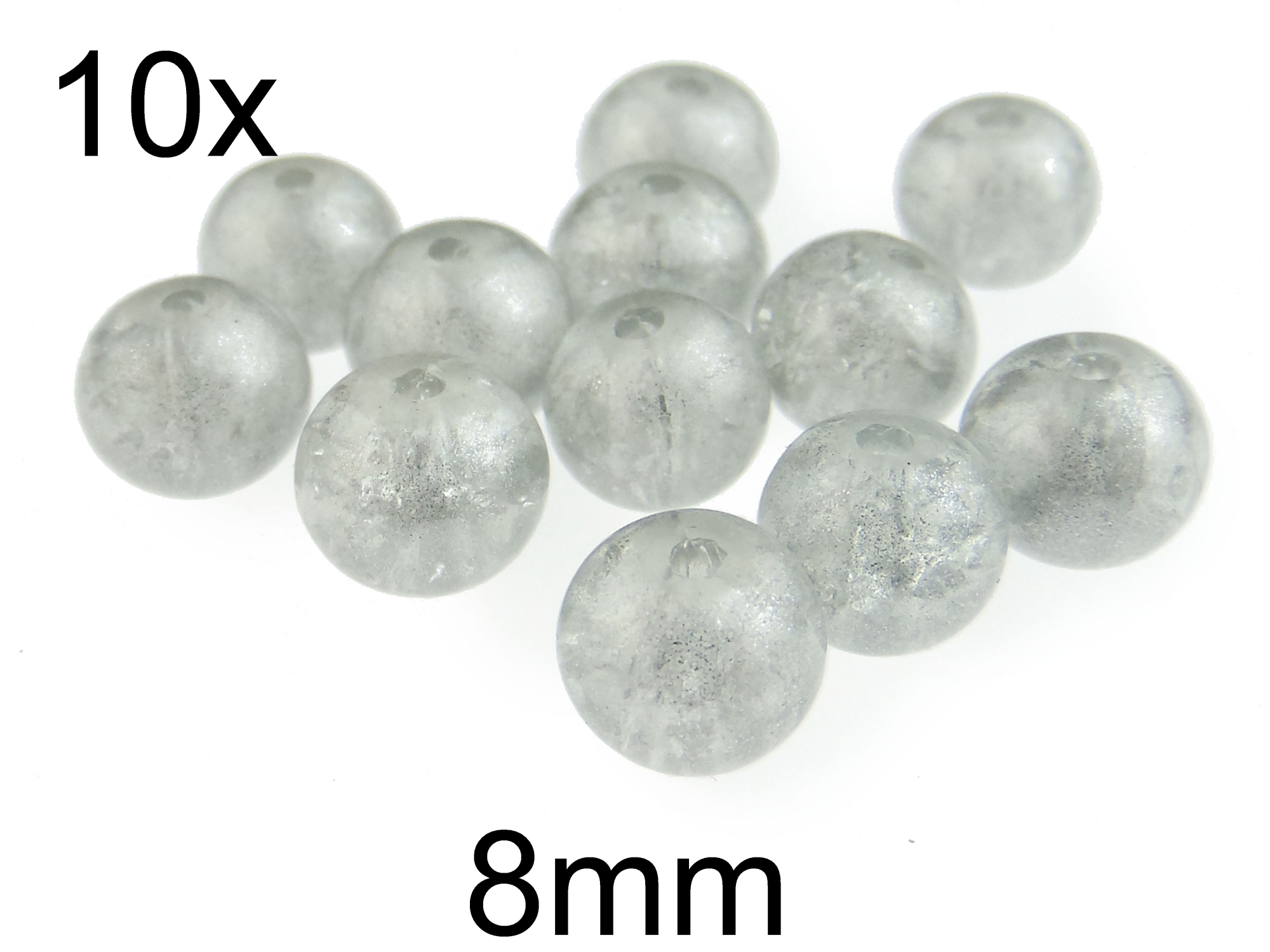 (10b)Margele crackle din sticla 8mm