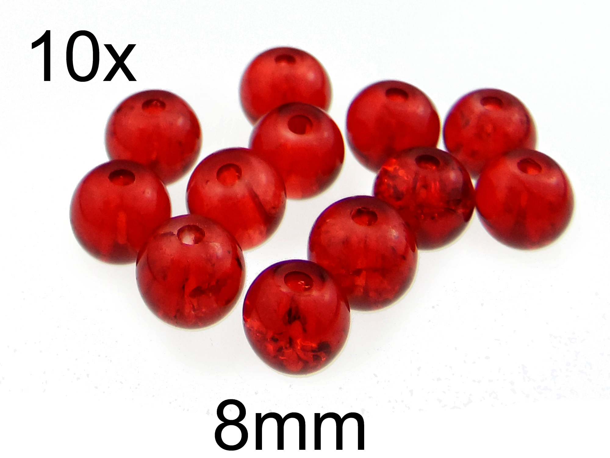 (10b)Margele crackle din sticla 8mm