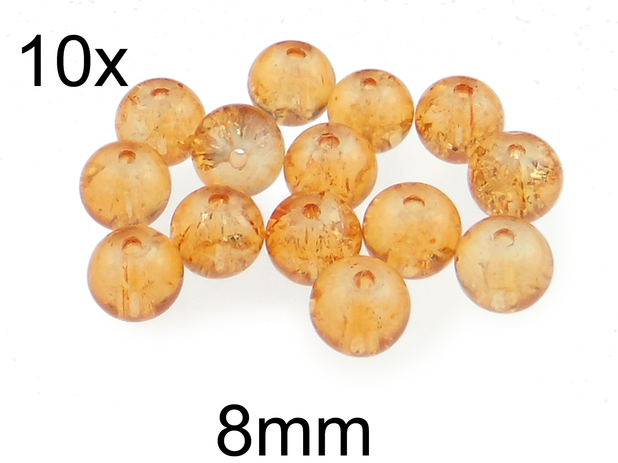 (10b)Margele crackle din sticla 8mm