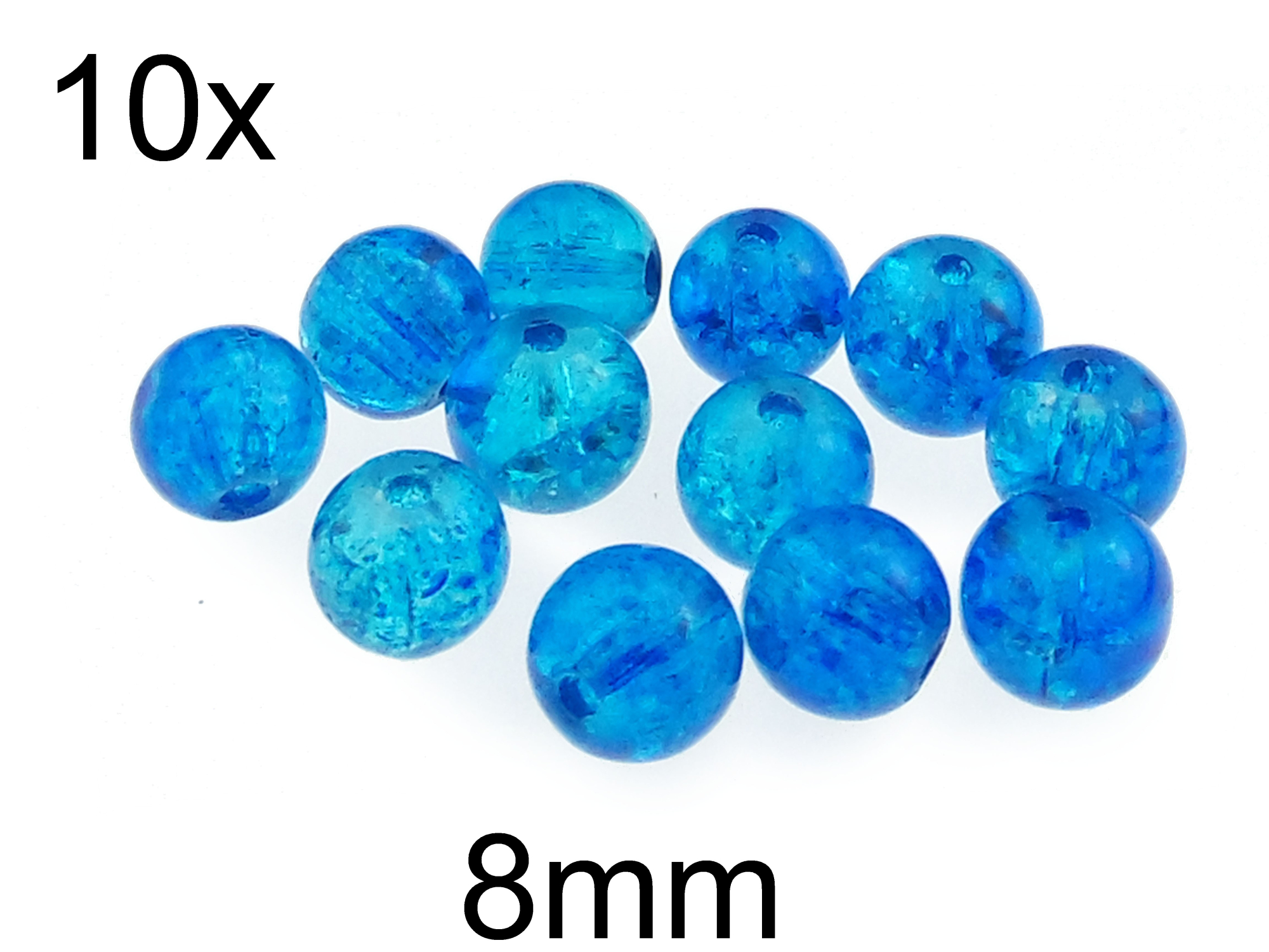 (10b)Margele crackle din sticla 8mm
