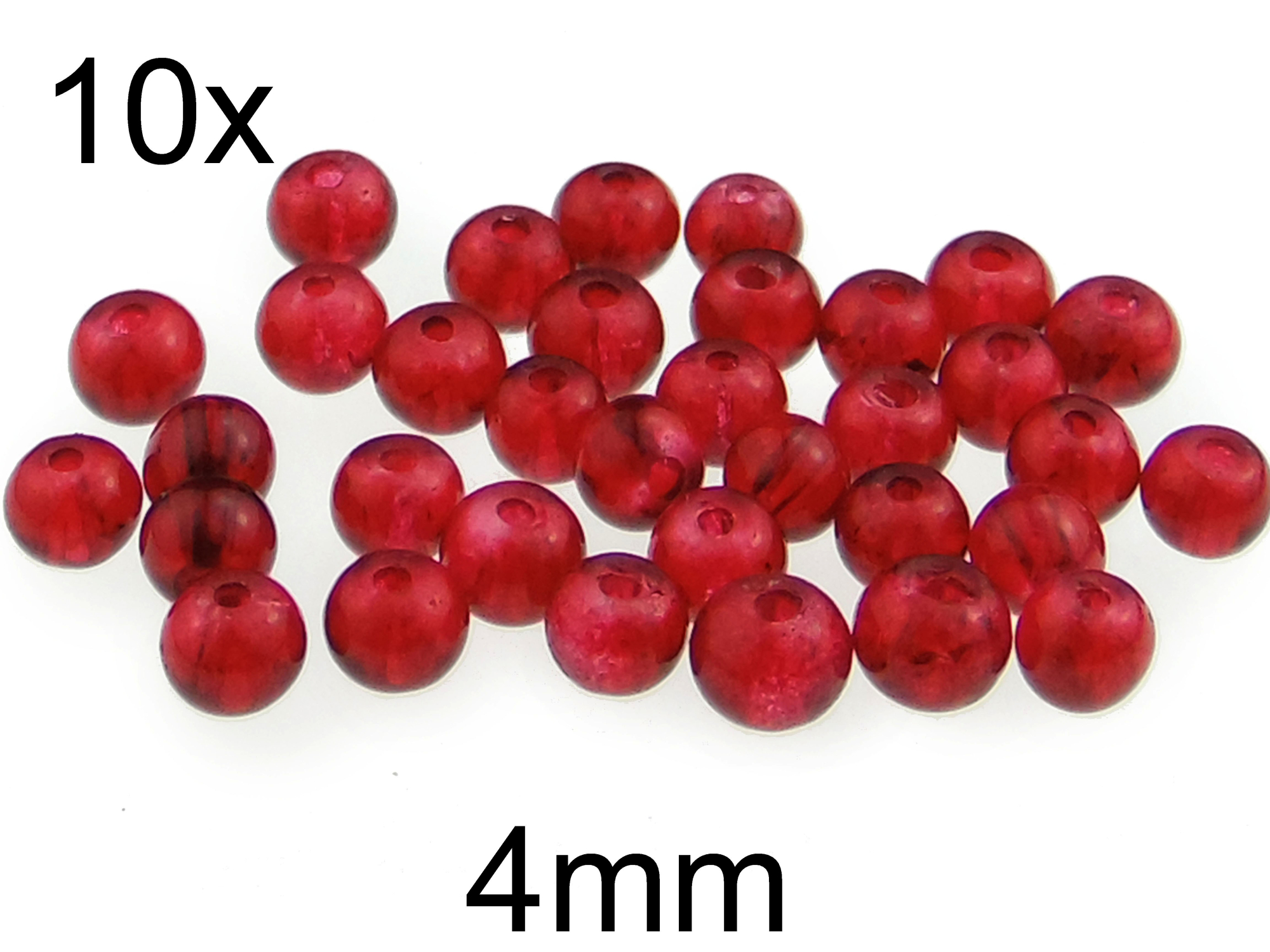 (10b)Margele crackle din sticla 4mm
