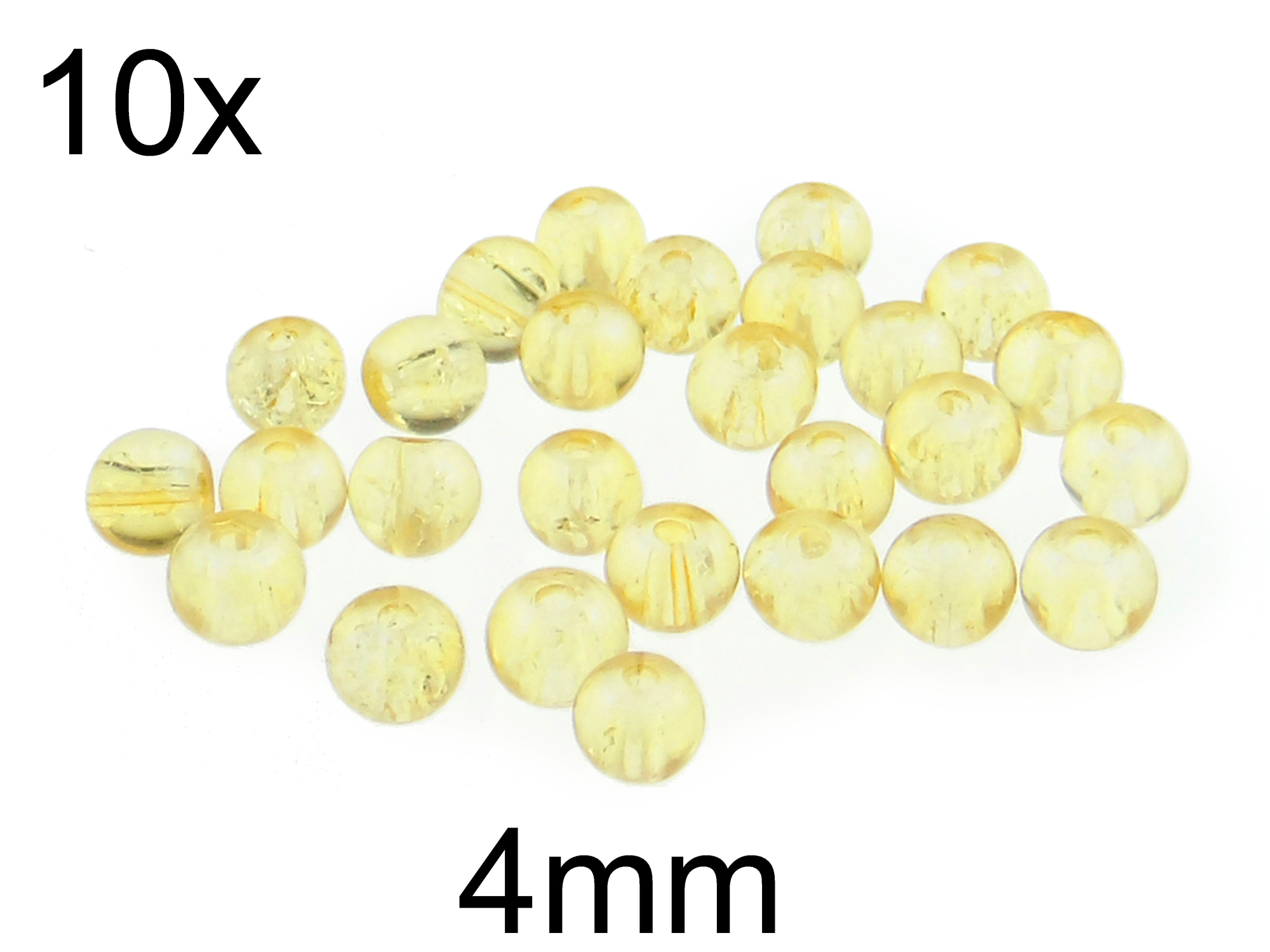 (10b)Margele crackle din sticla 4mm