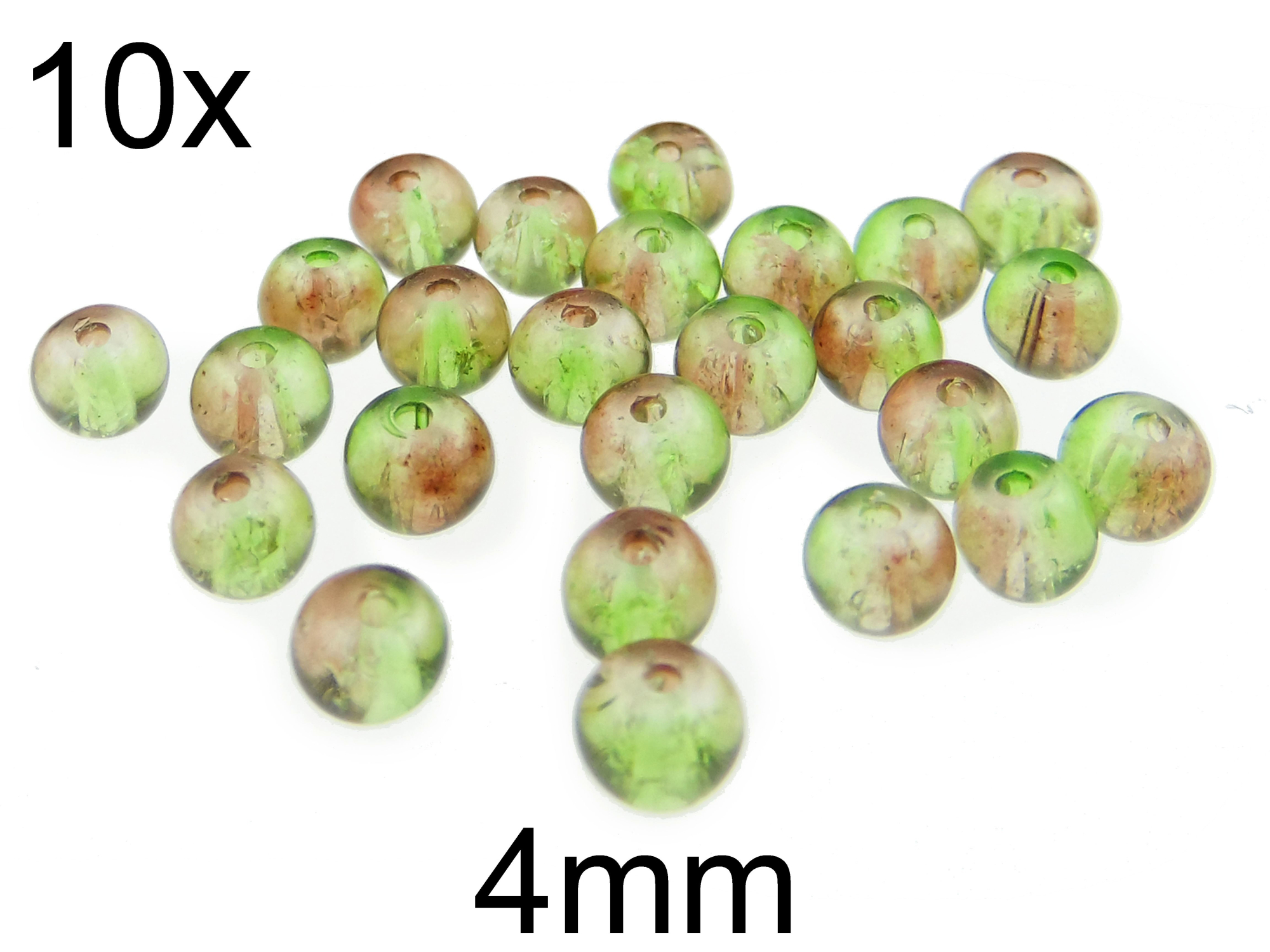(10b)Margele crackle din sticla 4mm