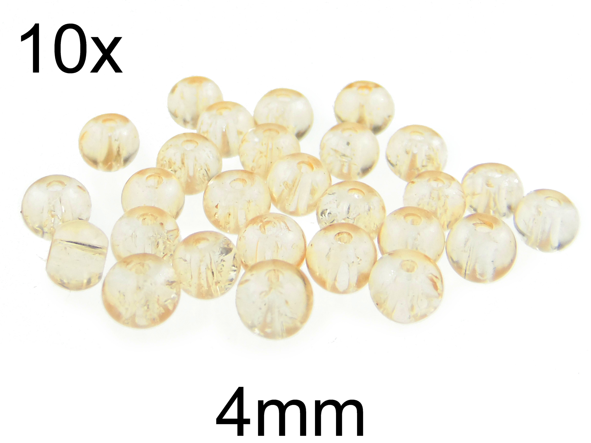 (10b)Margele crackle din sticla 4mm