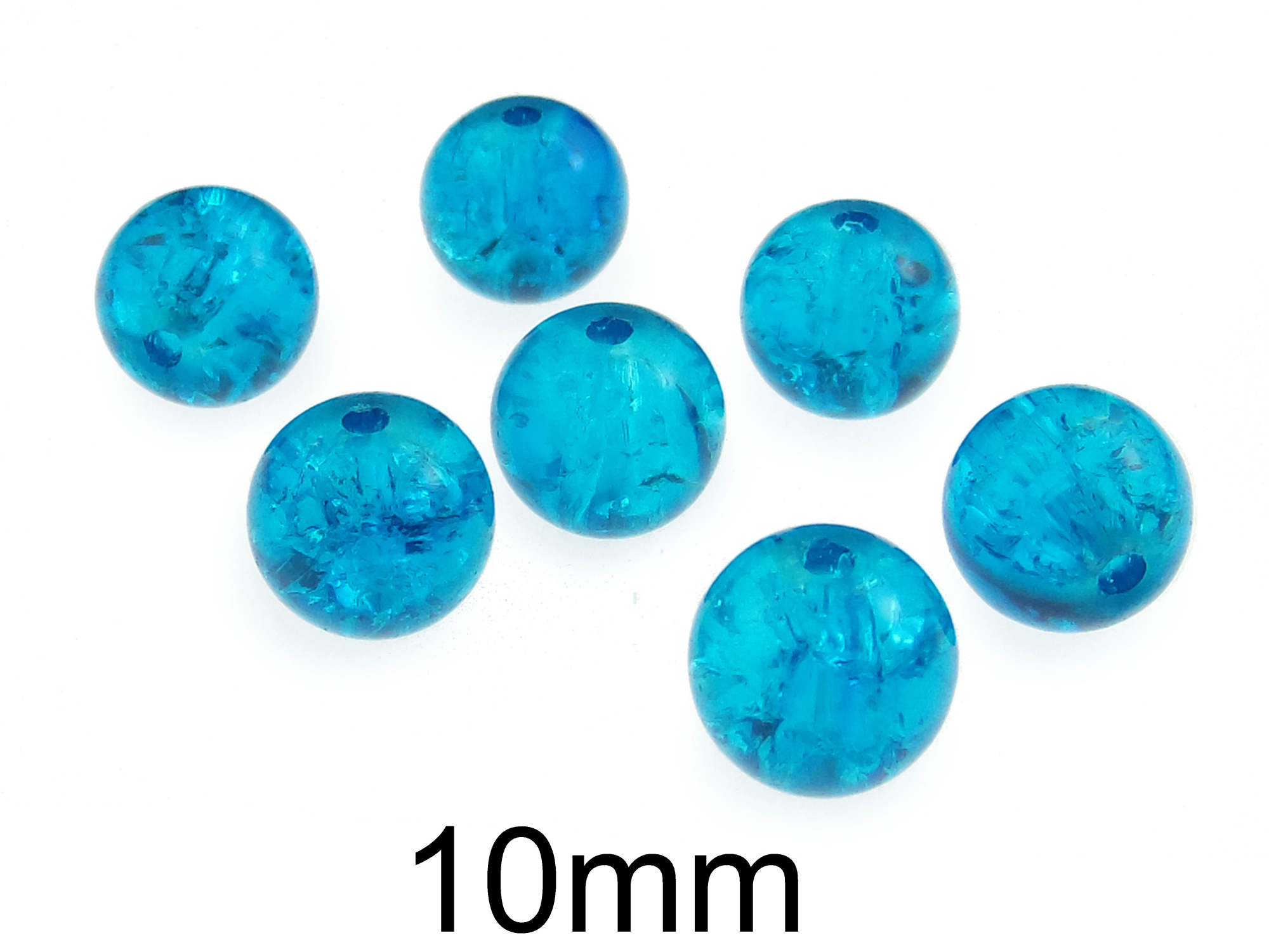 Margele crackle din sticla 10mm