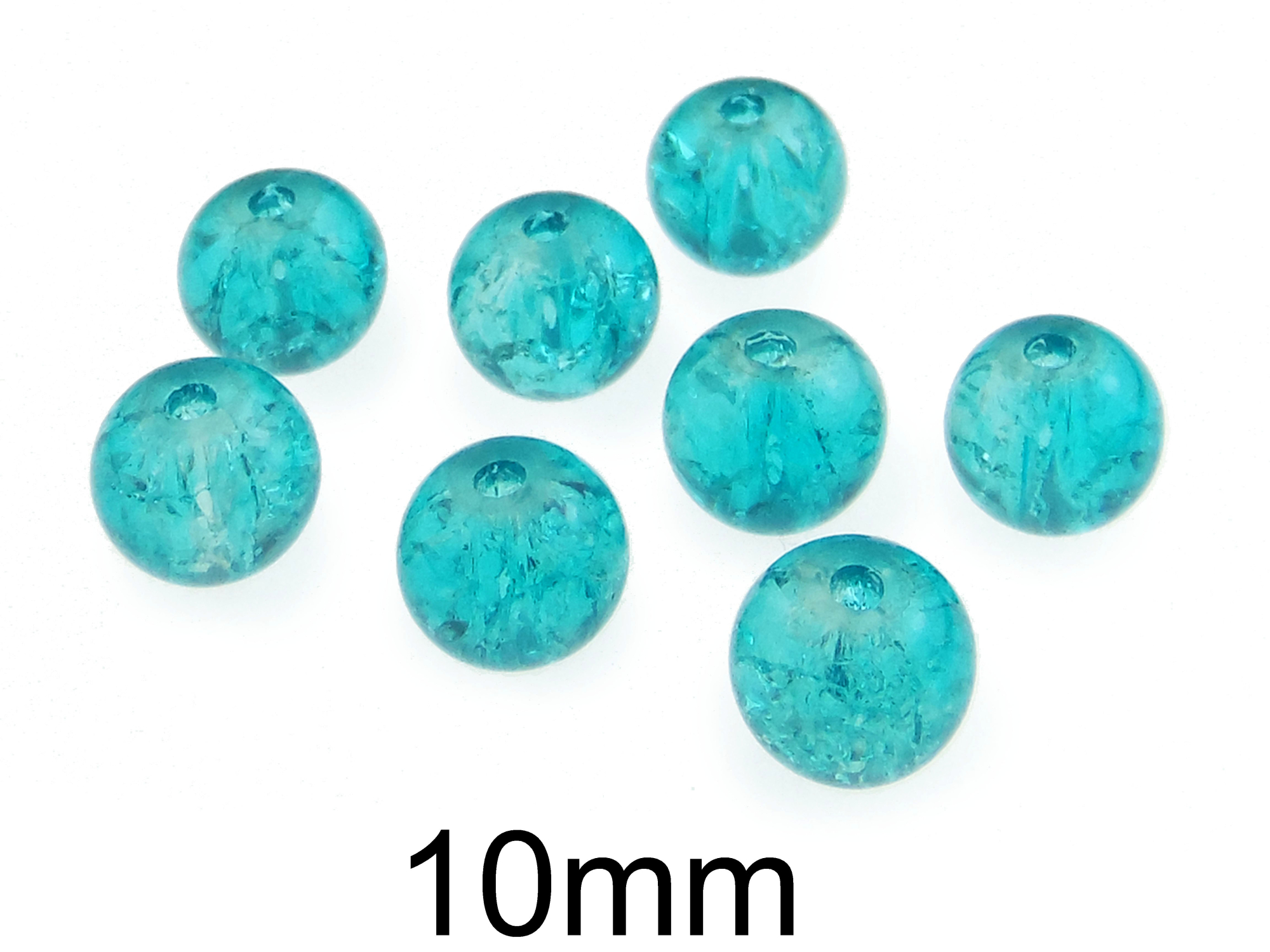 Margele crackle din sticla 10mm