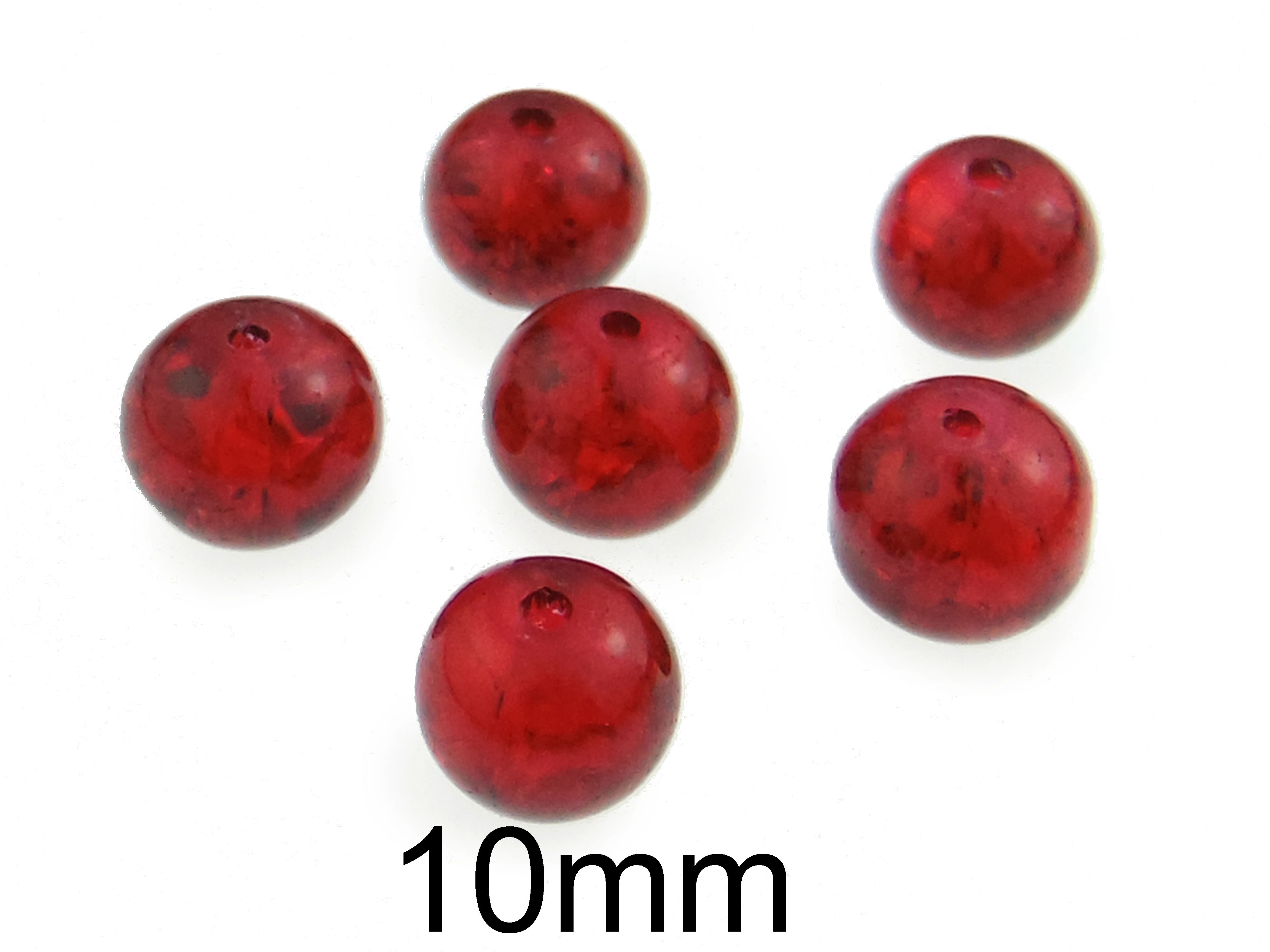 Margele crackle din sticla 10mm