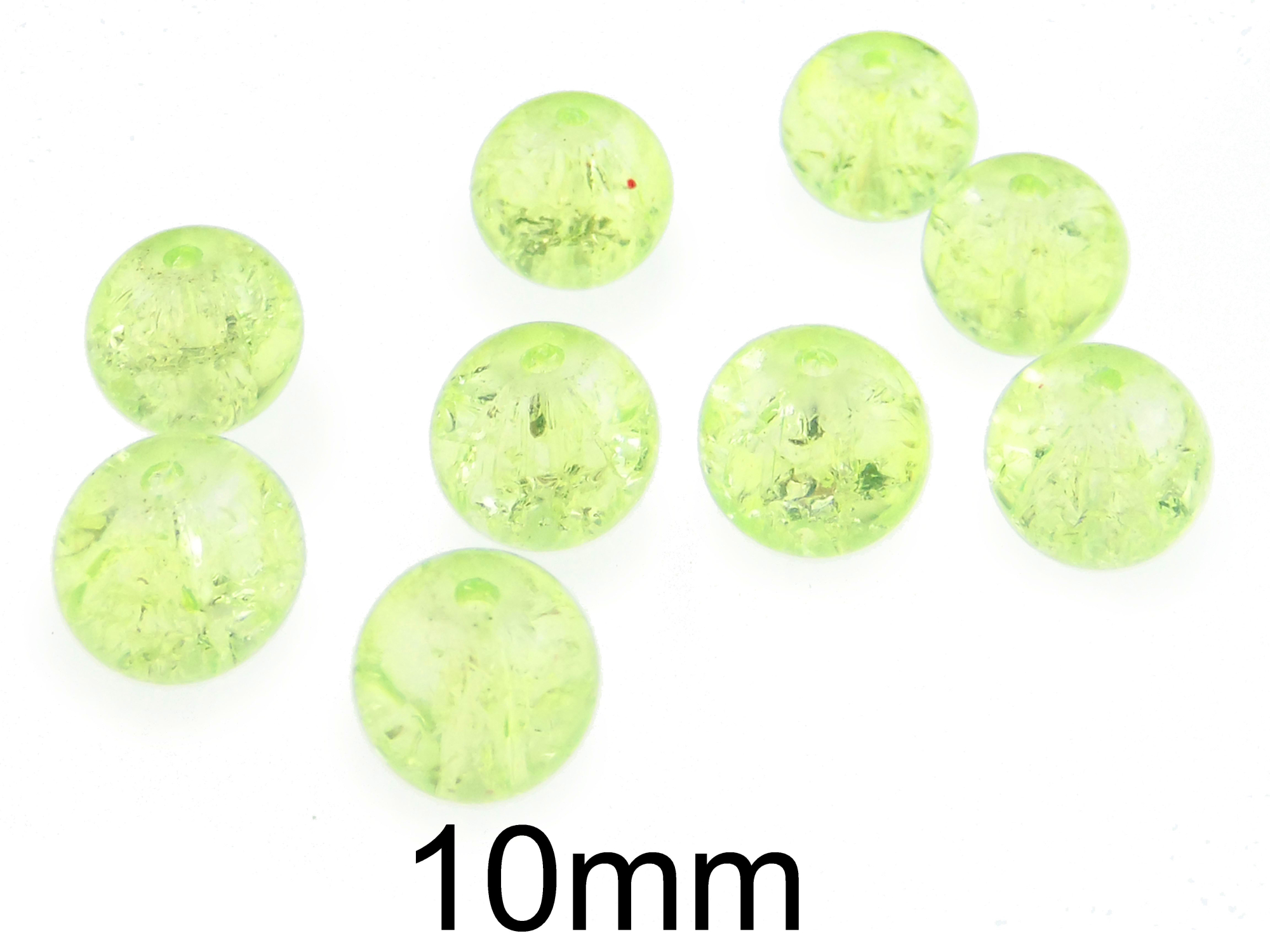 Margele crackle din sticla 10mm