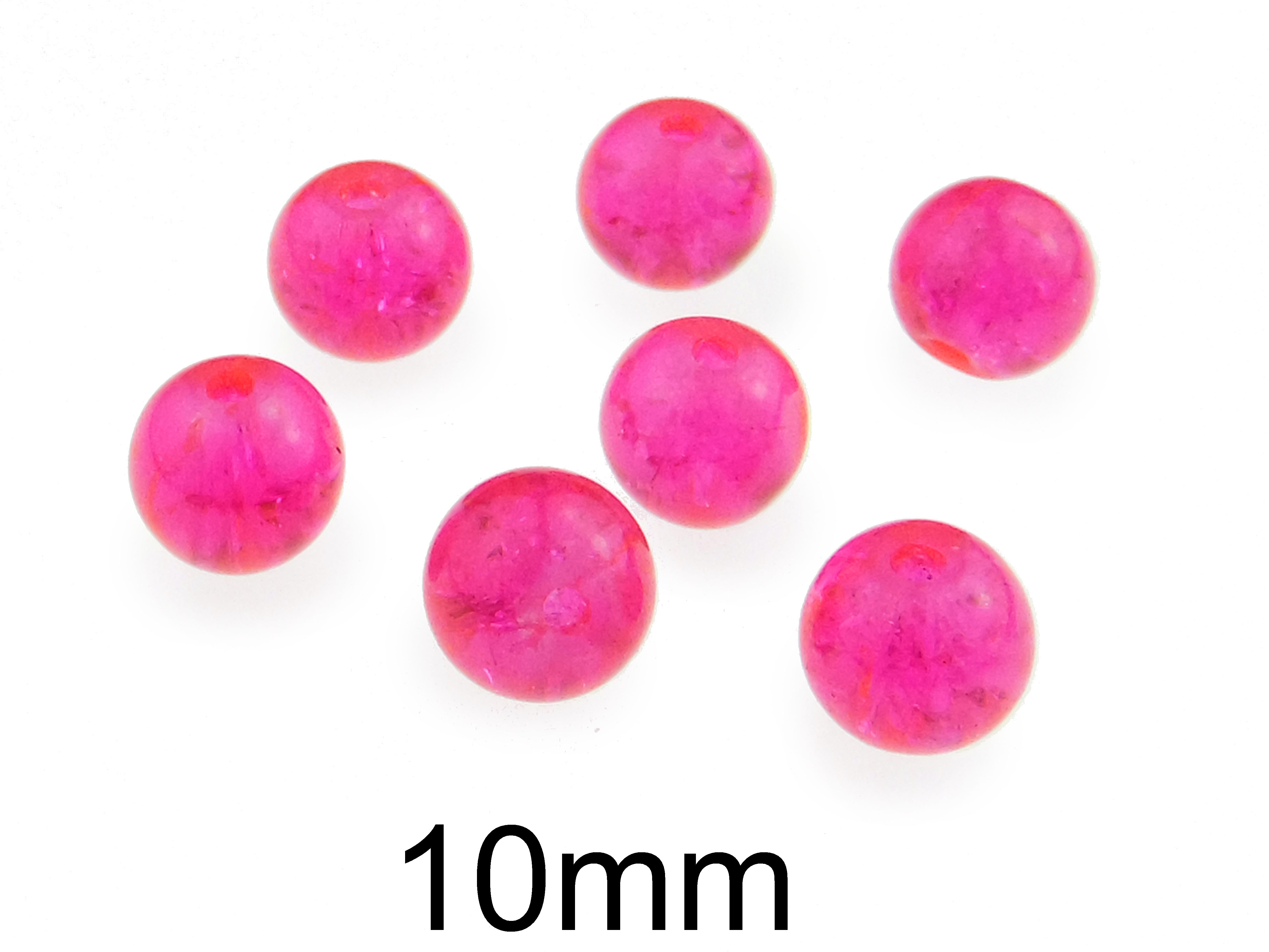 Margele crackle din sticla 10mm