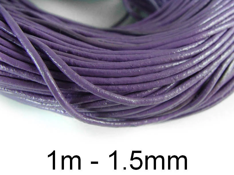 (1m)Snur din piele. Diametru fir: 1.5mm