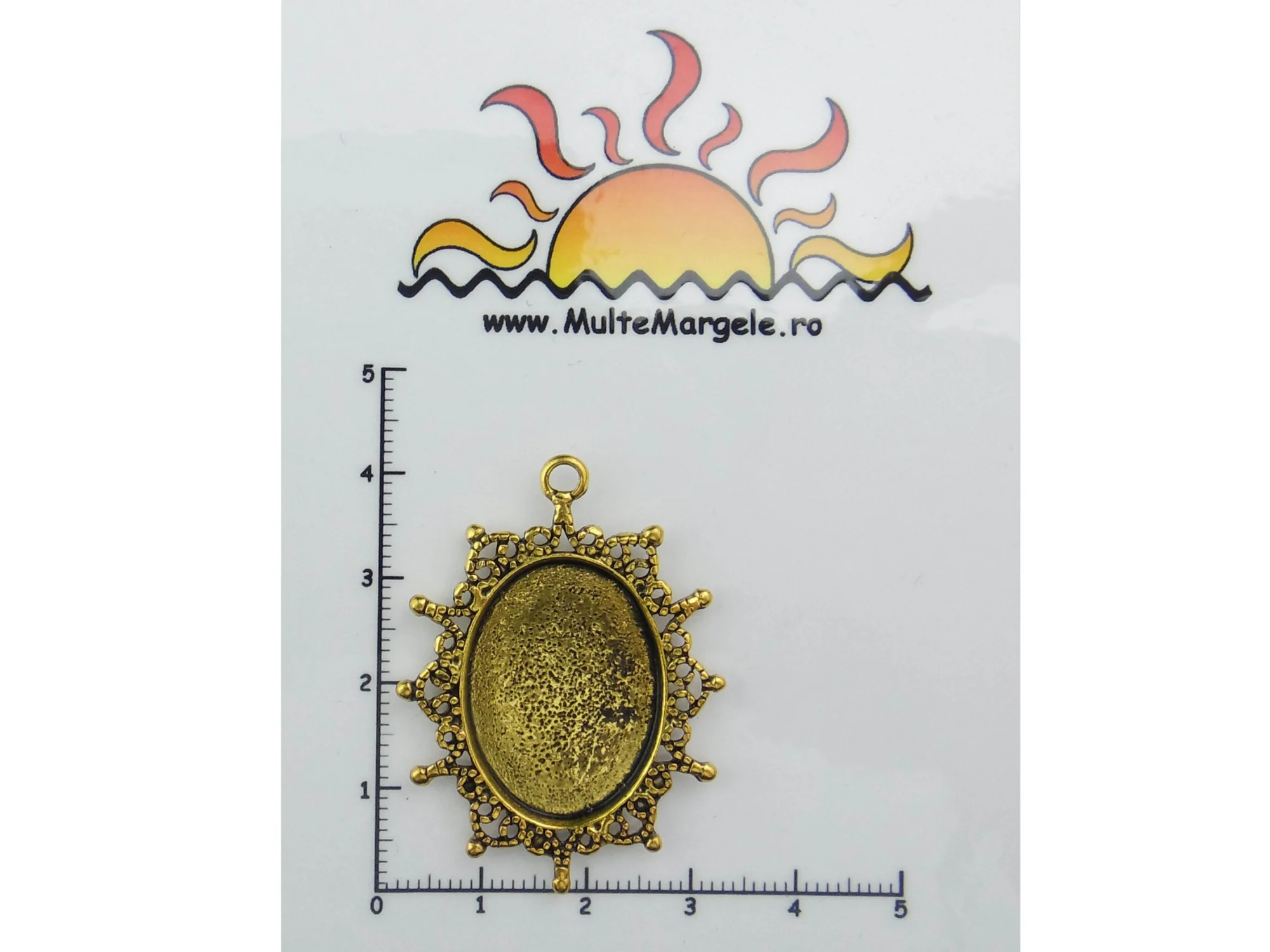 Baza cabochon. Interior platou: 24x18mm