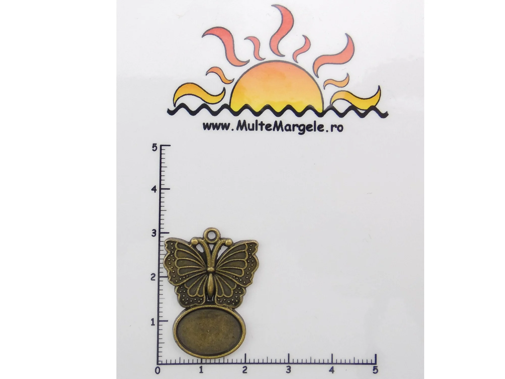 Baza cabochon. Interior platou: 14x10mm