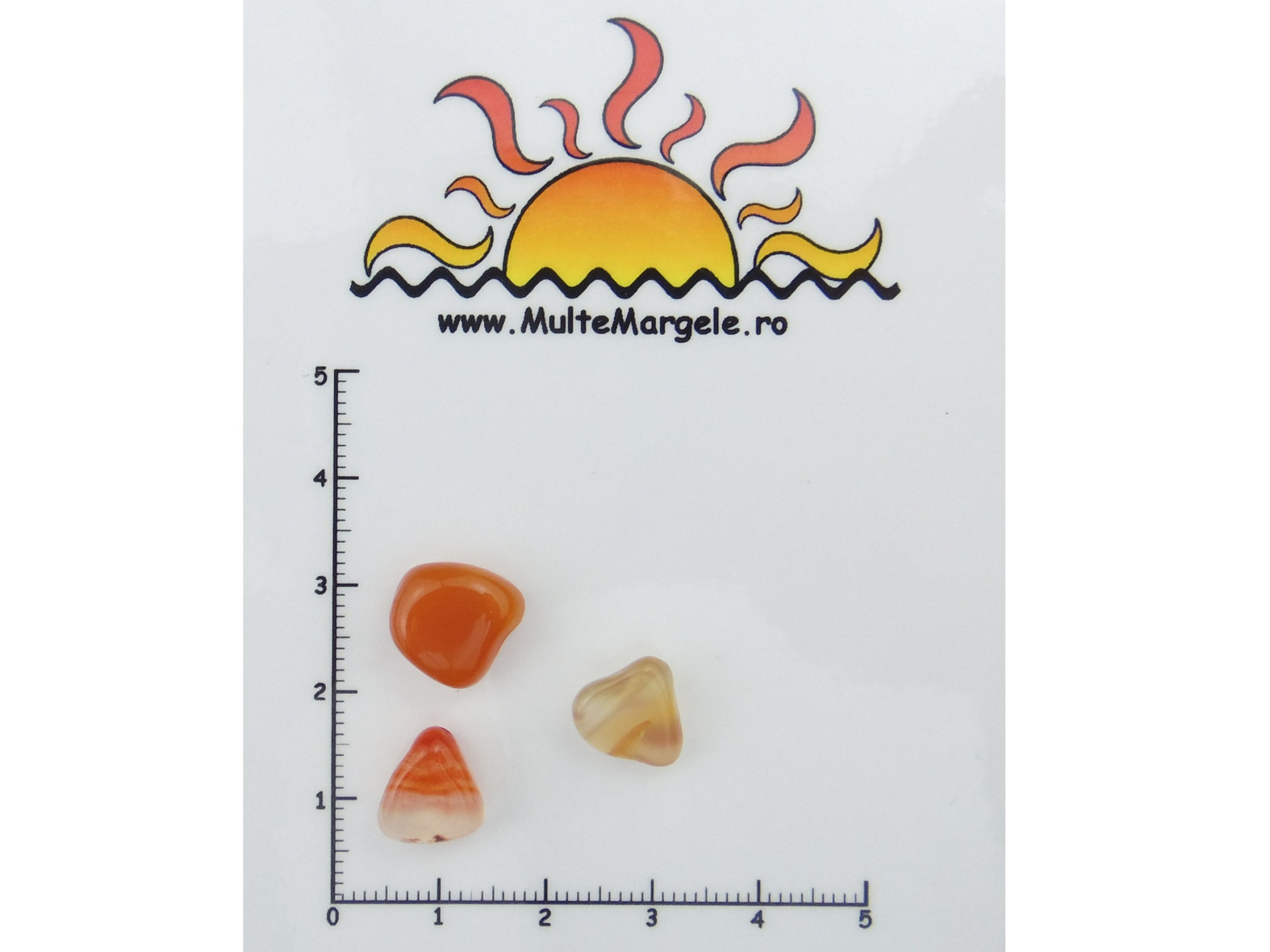 Carnelian Natural. Dimensiuni: 8~15mm