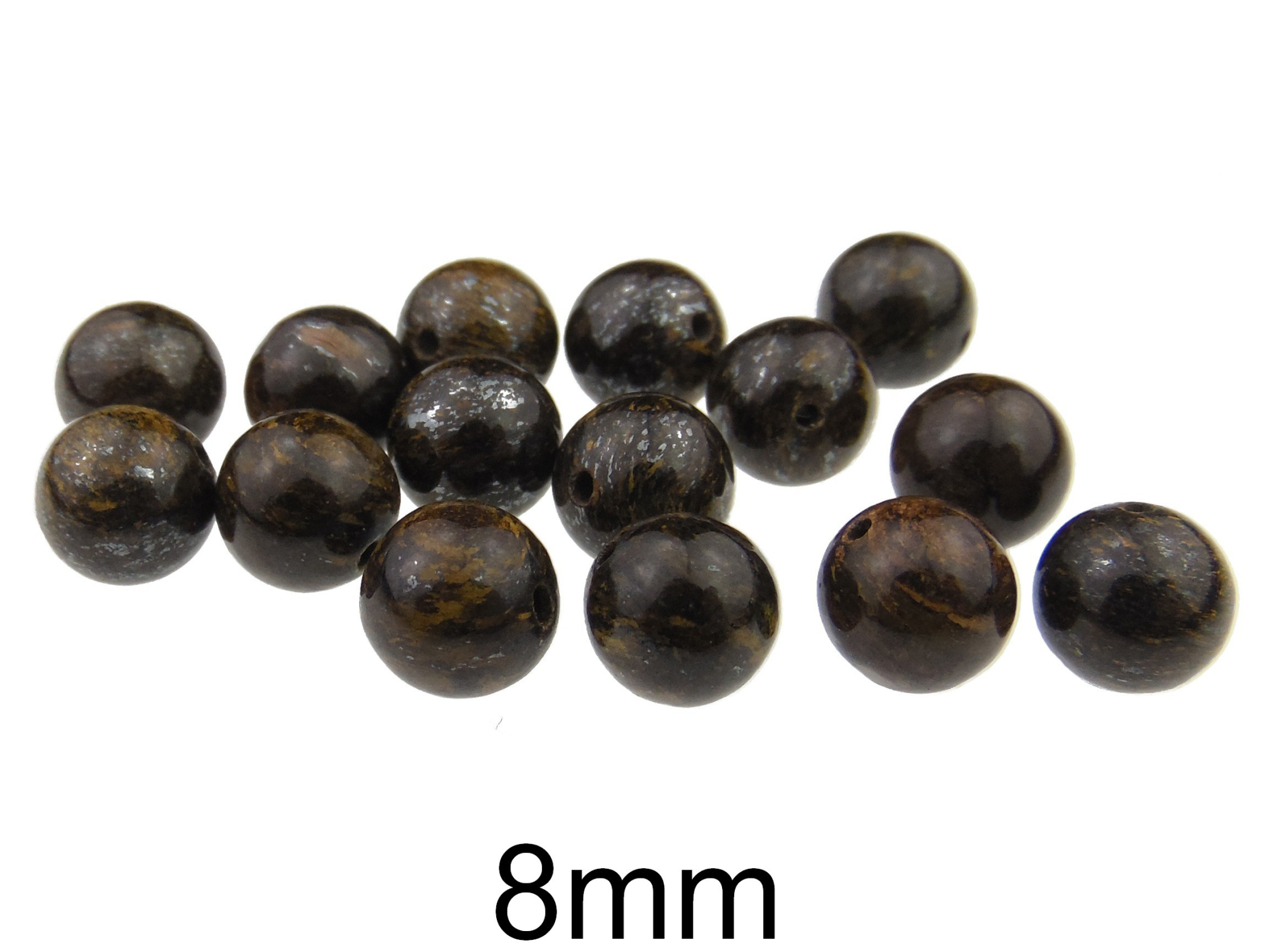 Bronzit Natural. Diametru: 8mm