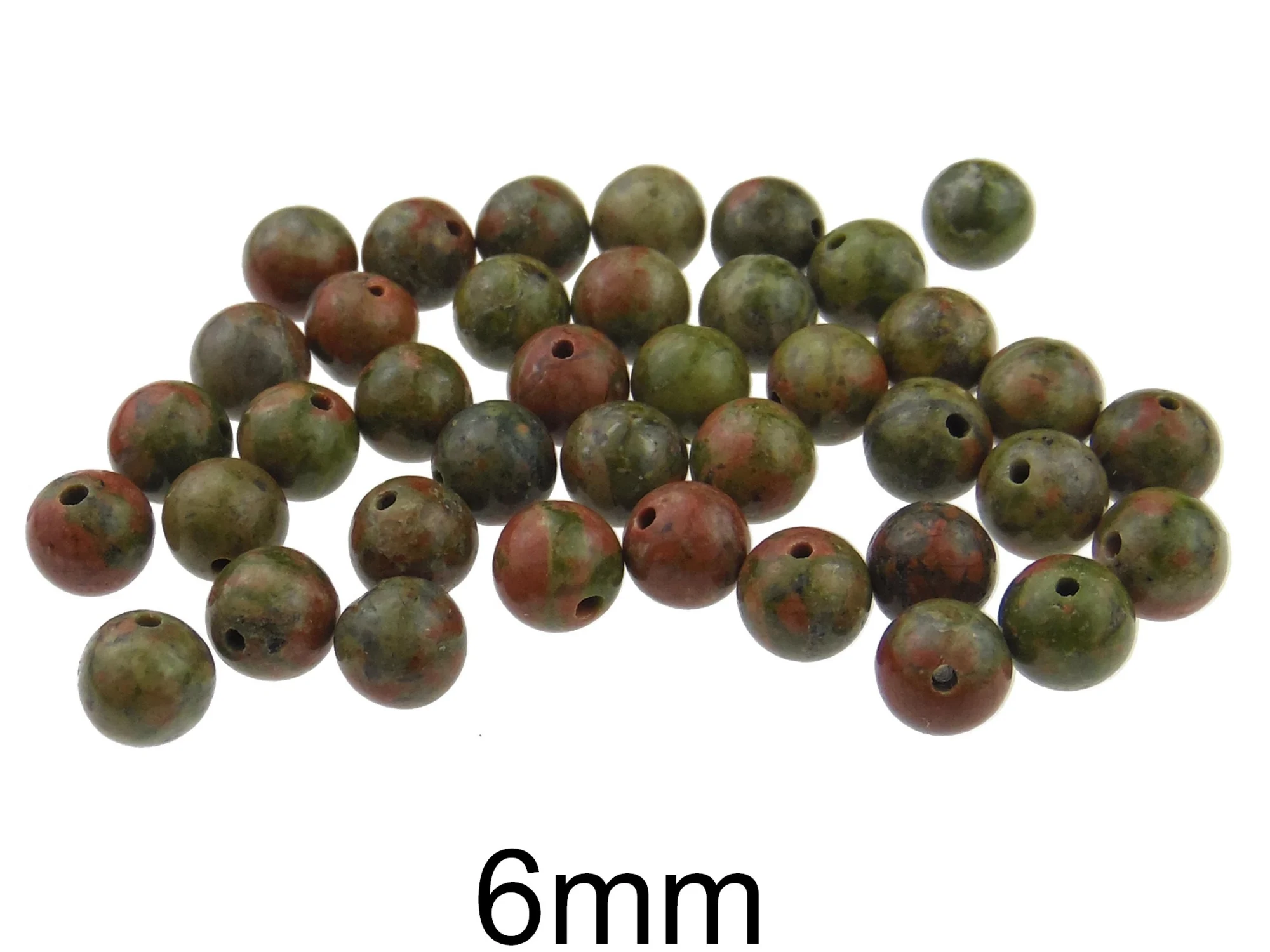 Unakit Natural, sfera, Diametru: 6mm