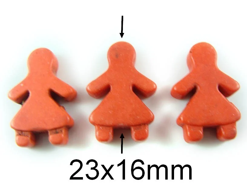 Howlite Fetita. Dimensiuni: 23x16mm