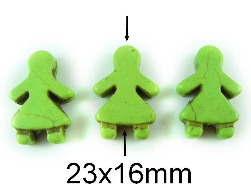 Howlite Fetita. Dimensiuni: 23x16mm