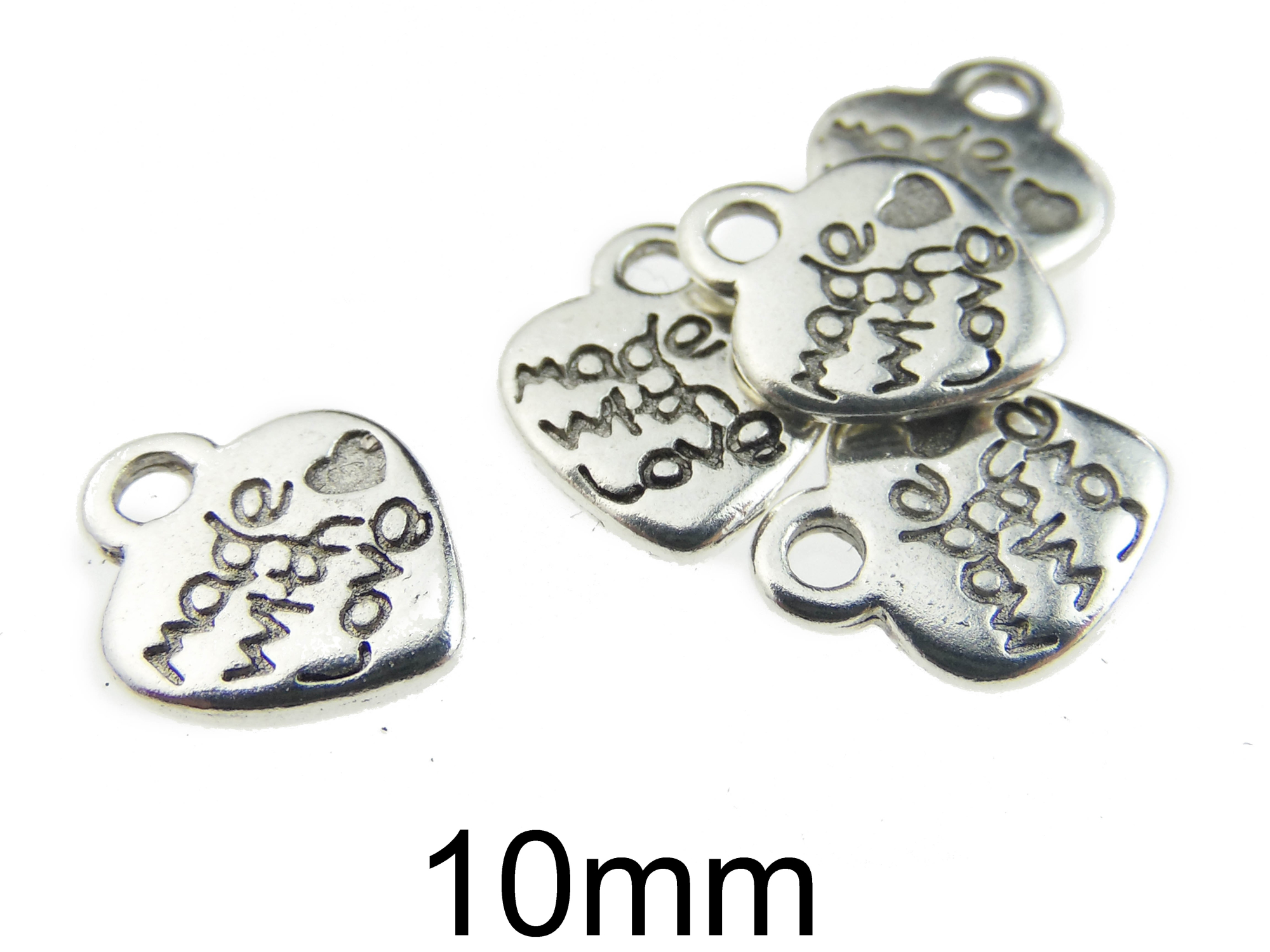 "Made with Love" Argint tibetan 10mm
