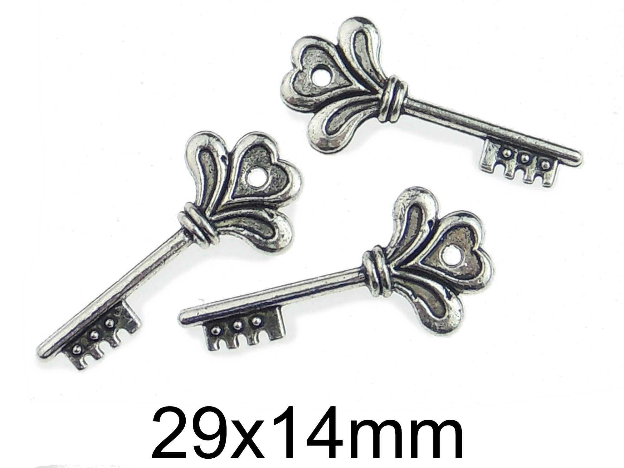 Charm Argint Tibetan Cheie