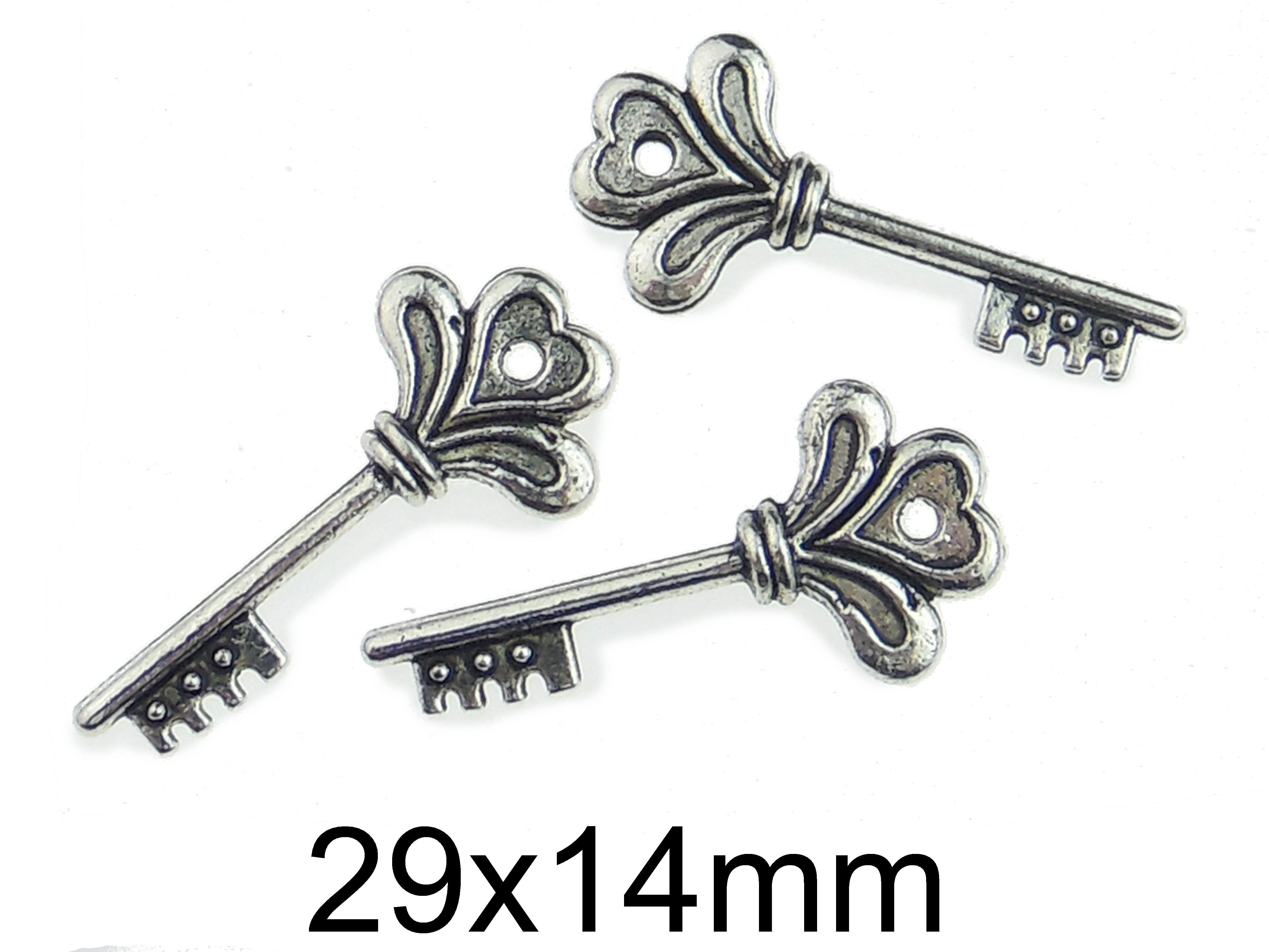 Charm Argint Tibetan Cheie