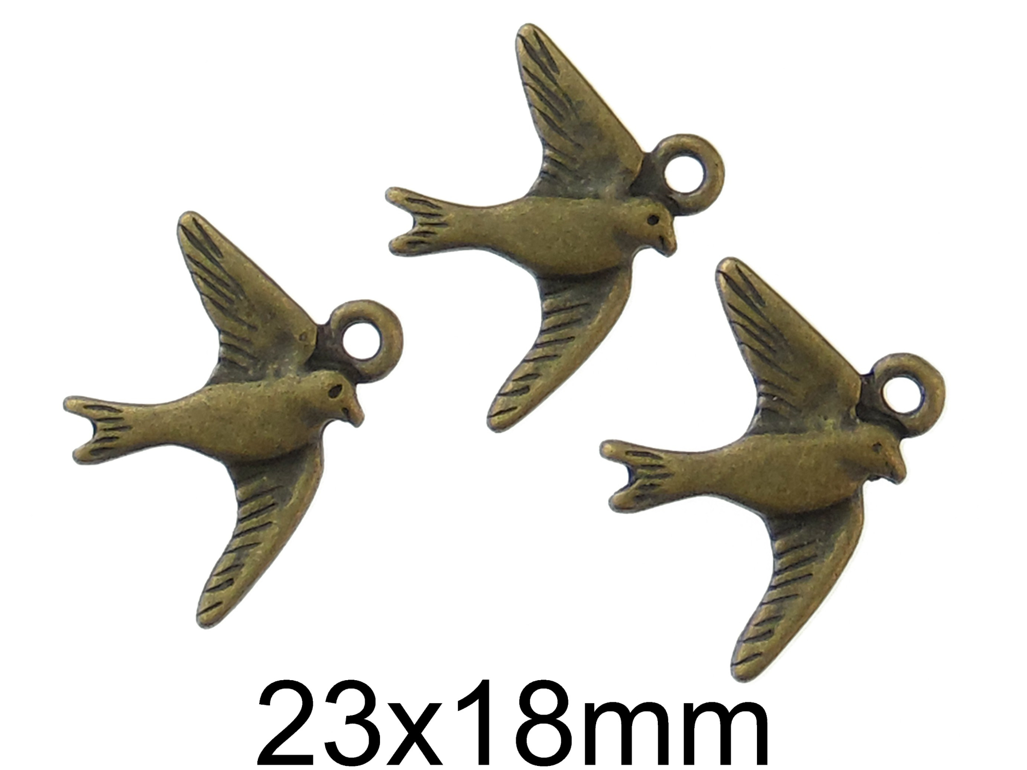 Charm Pasare Bronz