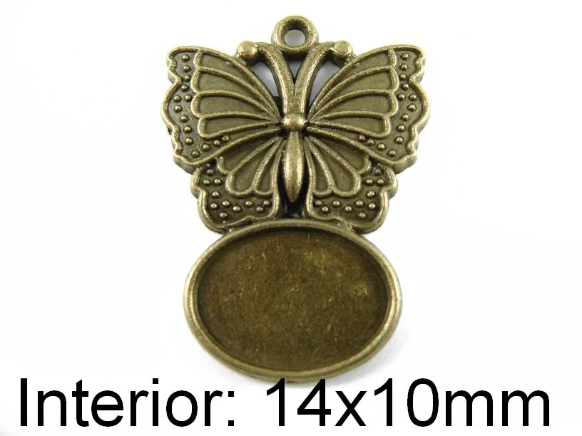 Baza cabochon. Interior platou: 14x10mm