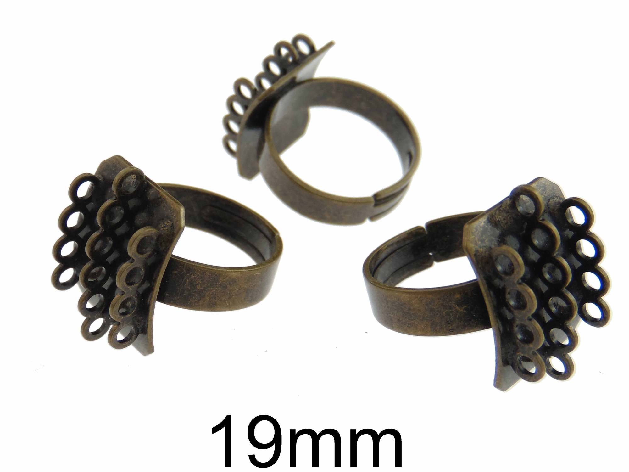 Inel Reglabil Bronz 19mm