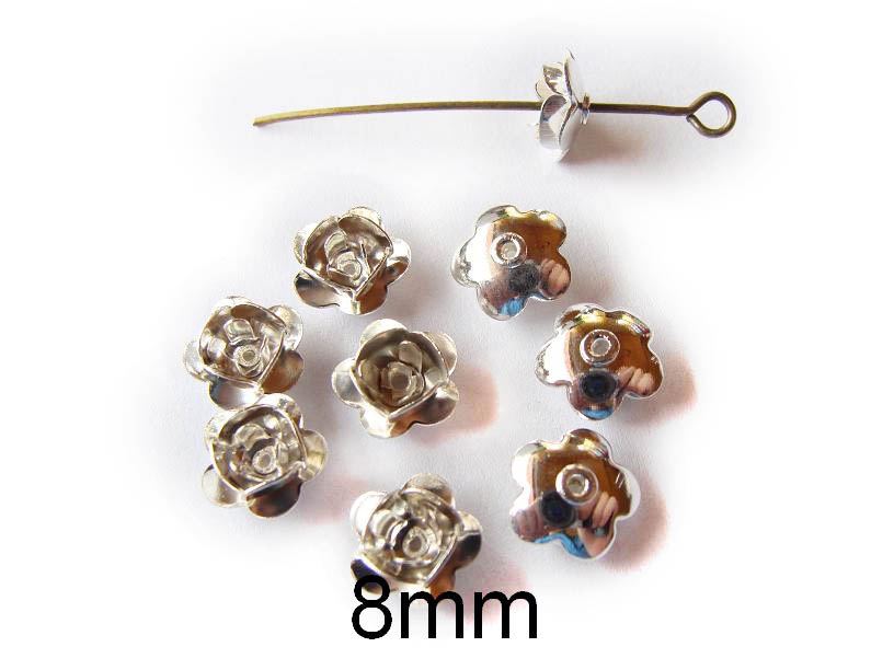 Trandafir Metalic 8mm