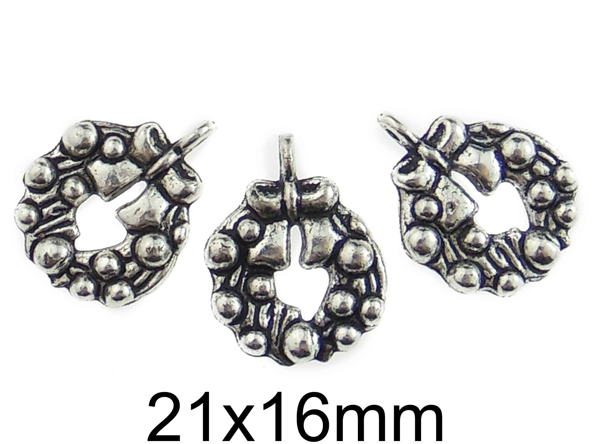 Charm Coronita 21x16mm - xmas037