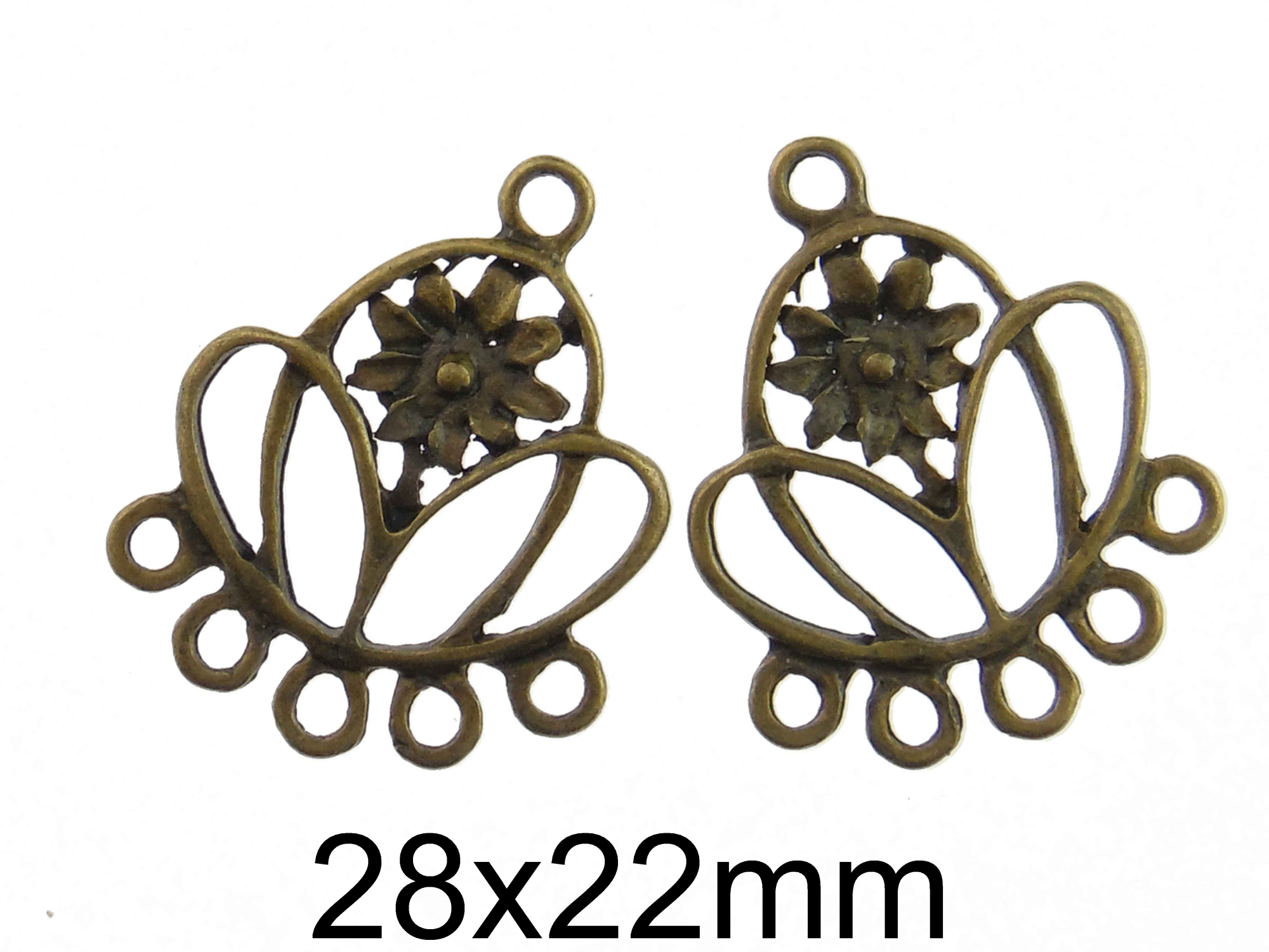 Candelabru Bronz 22x28mm