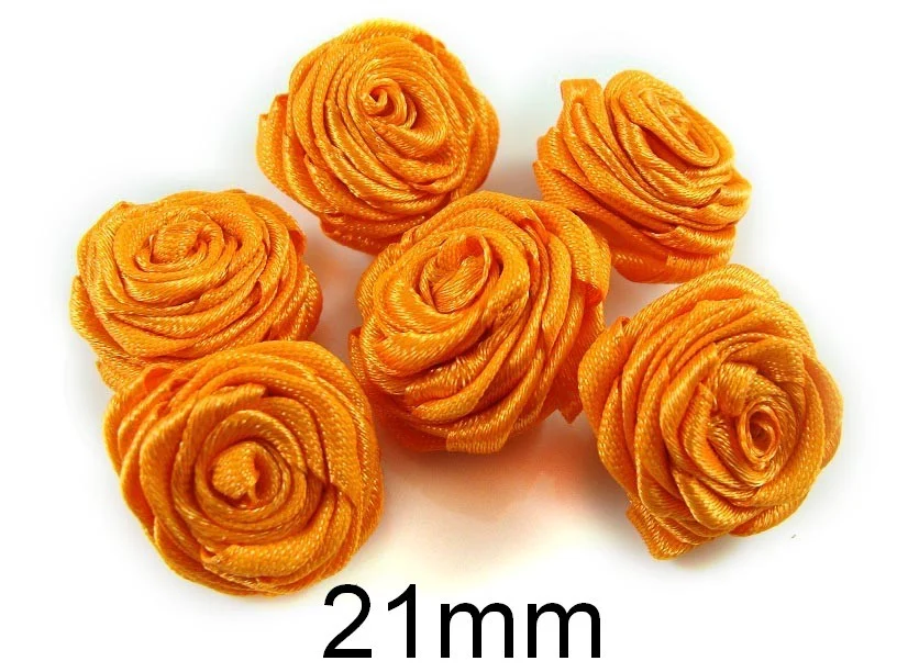 Floare Saten Lucrata Manual ~21mm