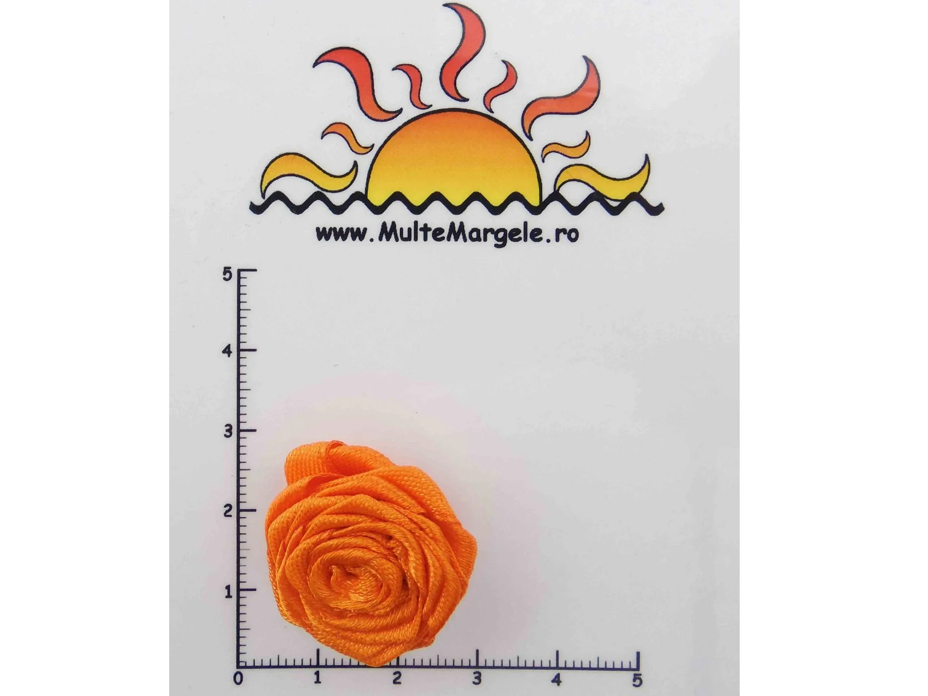 Floare Saten Lucrata Manual ~21mm