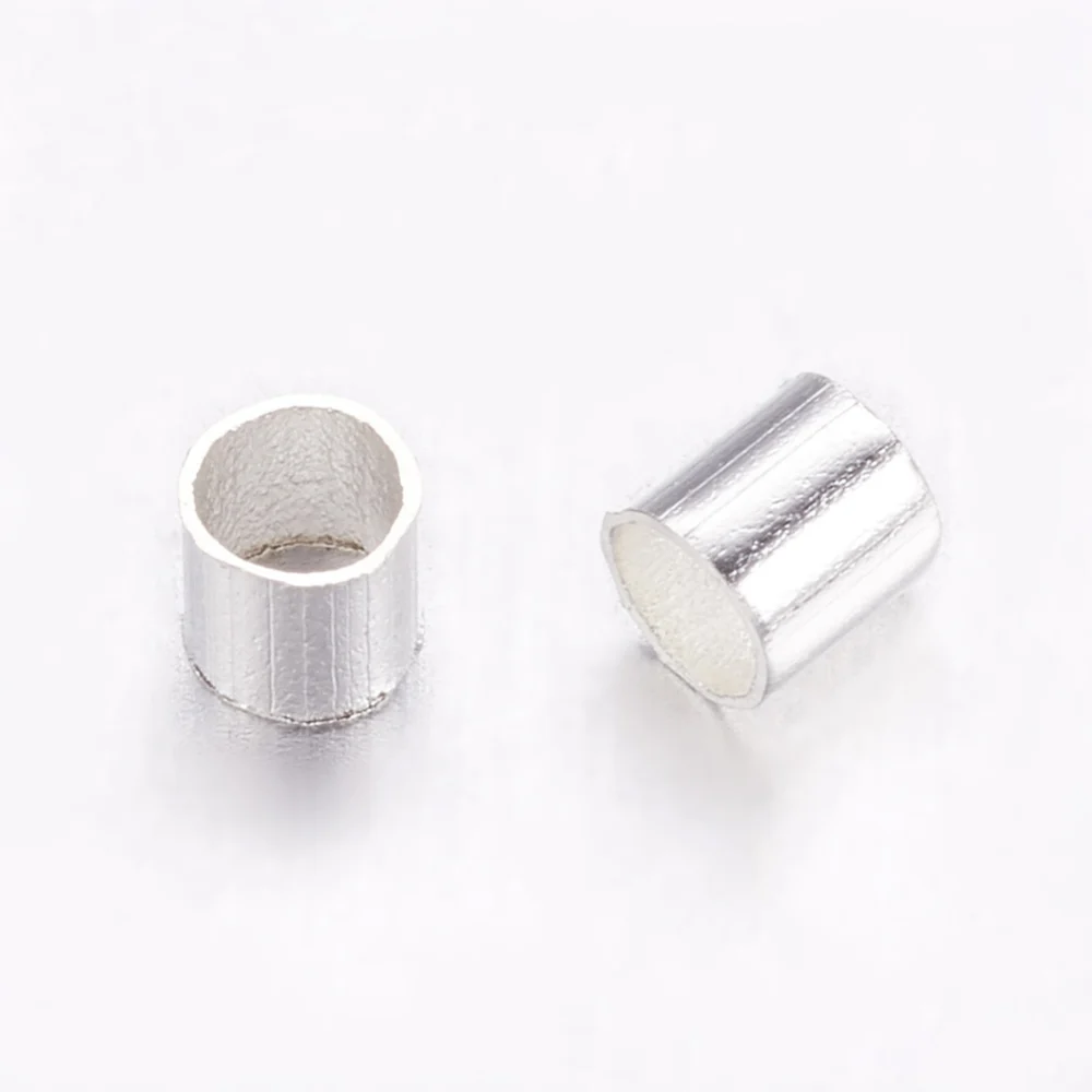 Crimp Tubular Argintiu 2mm - 5g - imagine 3