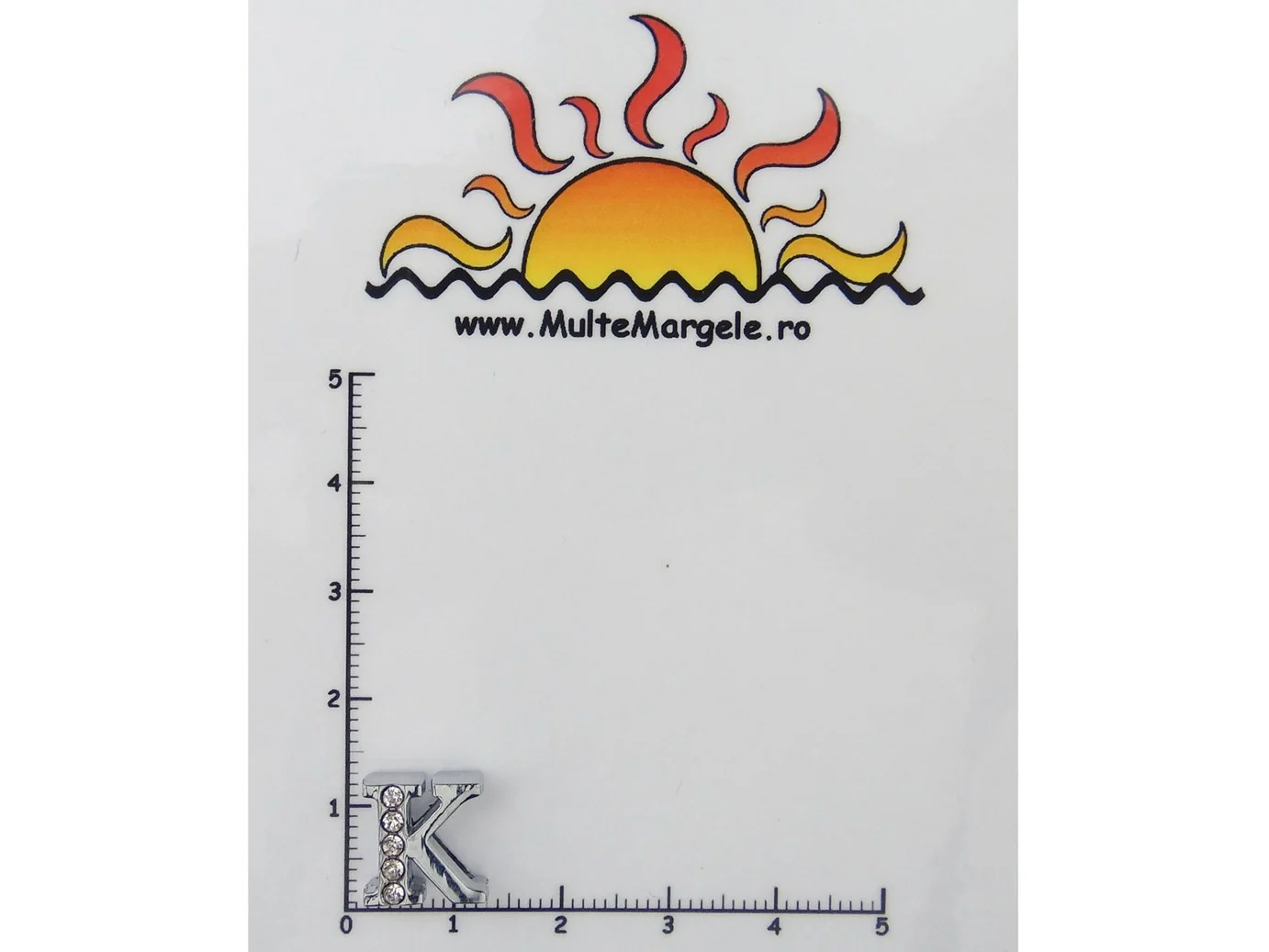 Slide Charm Litera "K"
