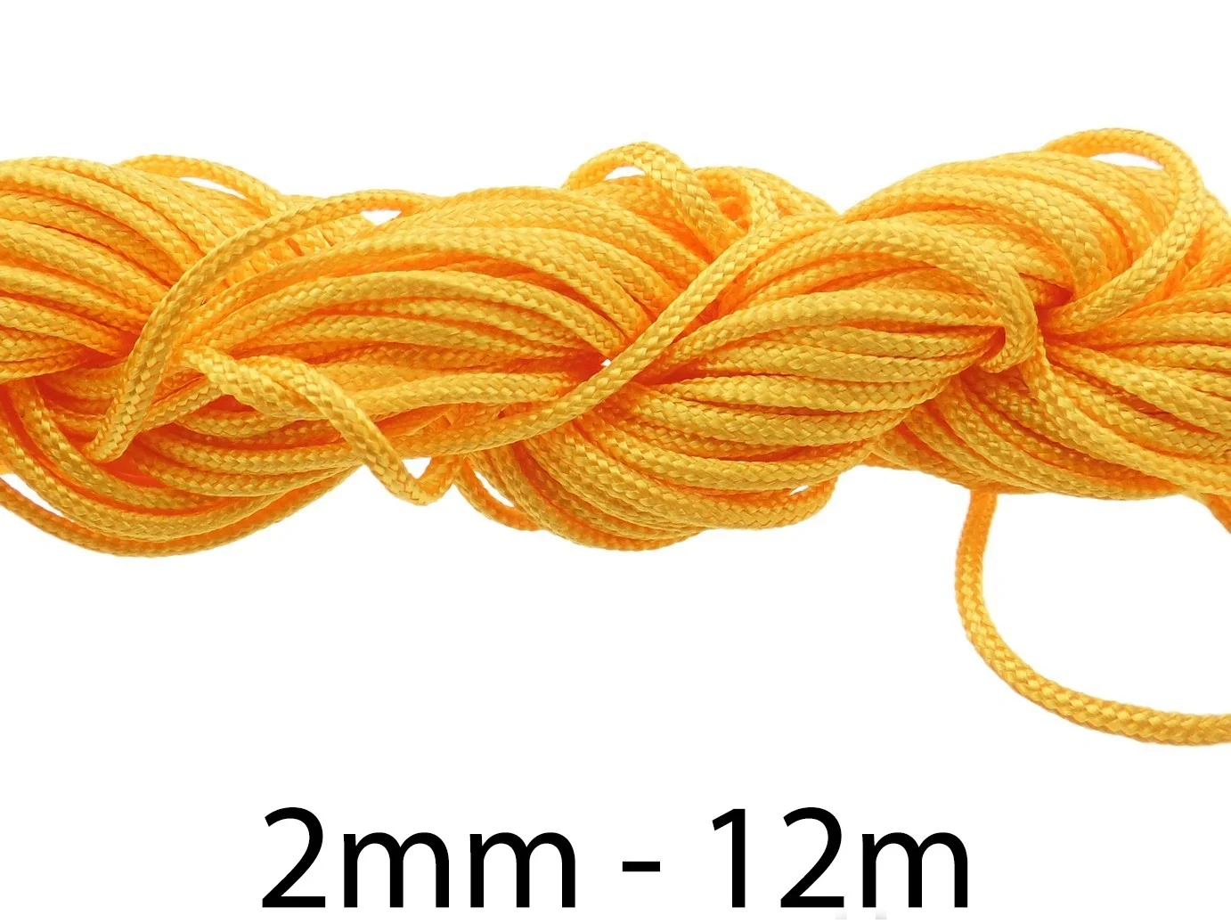 (12m)Snur Nylo. Diametru fir: 2mm. Culoare:Galben- Portocaliu