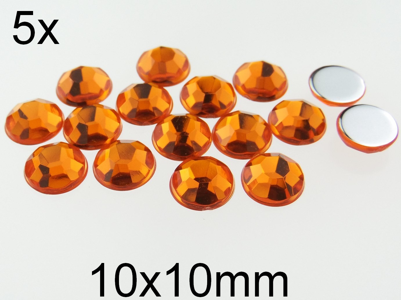 (5b)Strasuri acrilice. Diametru: 10mm