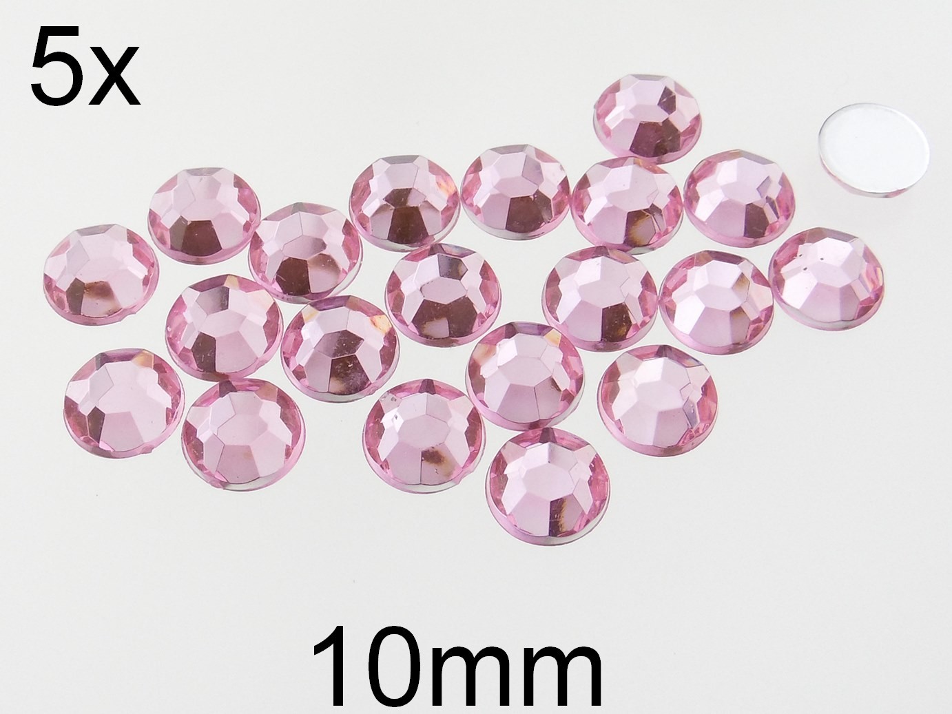 (5b)Strasuri acrilice. Diametru: 10mm