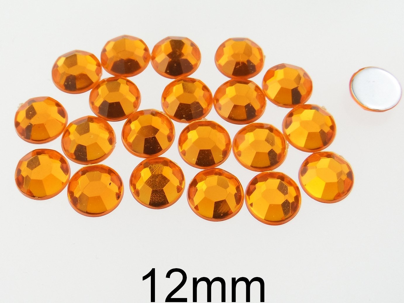 Strasuri acrilice. Diametru: 12mm