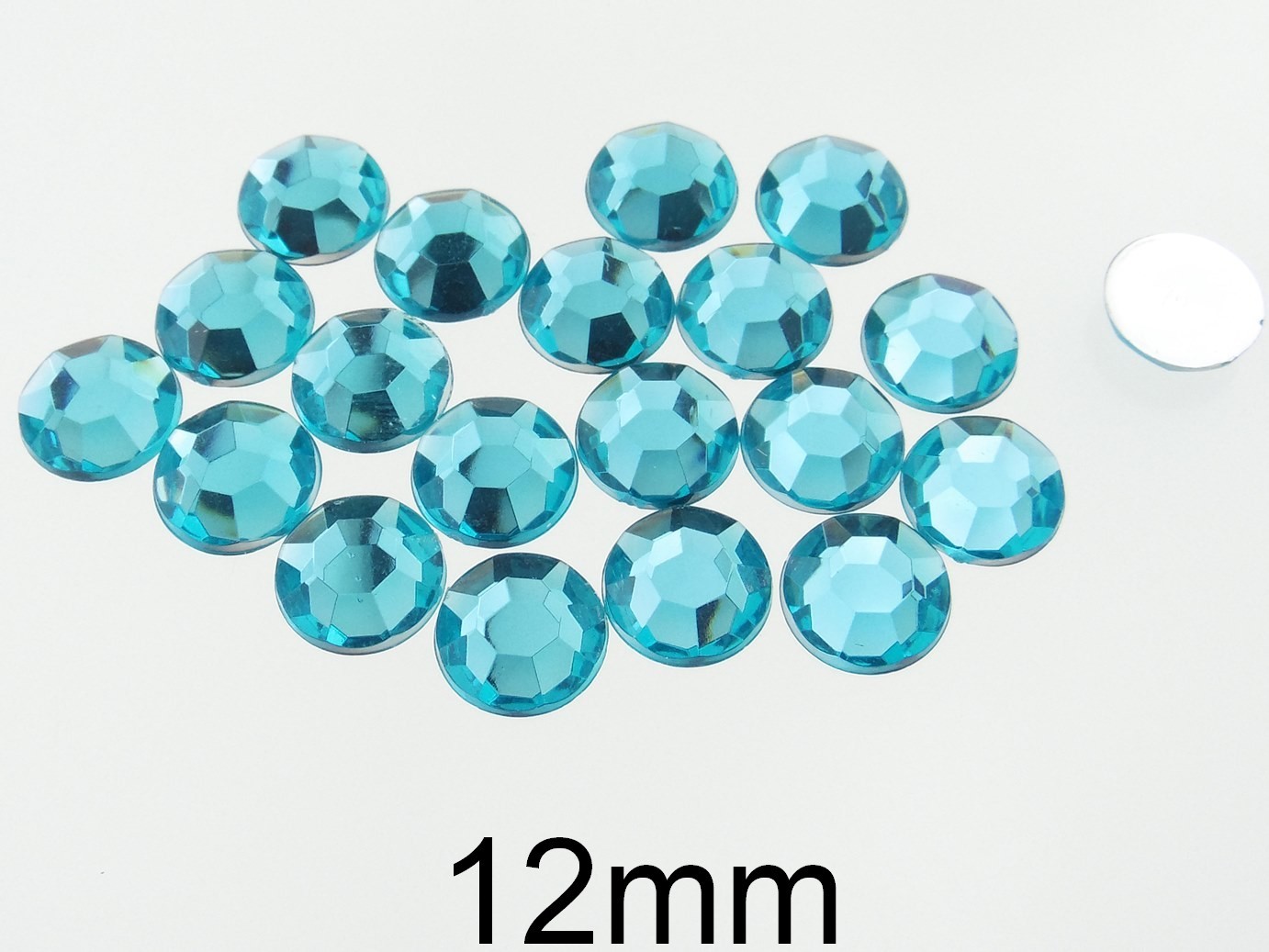 Strasuri acrilice. Diametru: 12mm