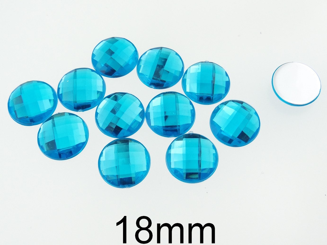 Strasuri acrilice. Diametru: 18mm