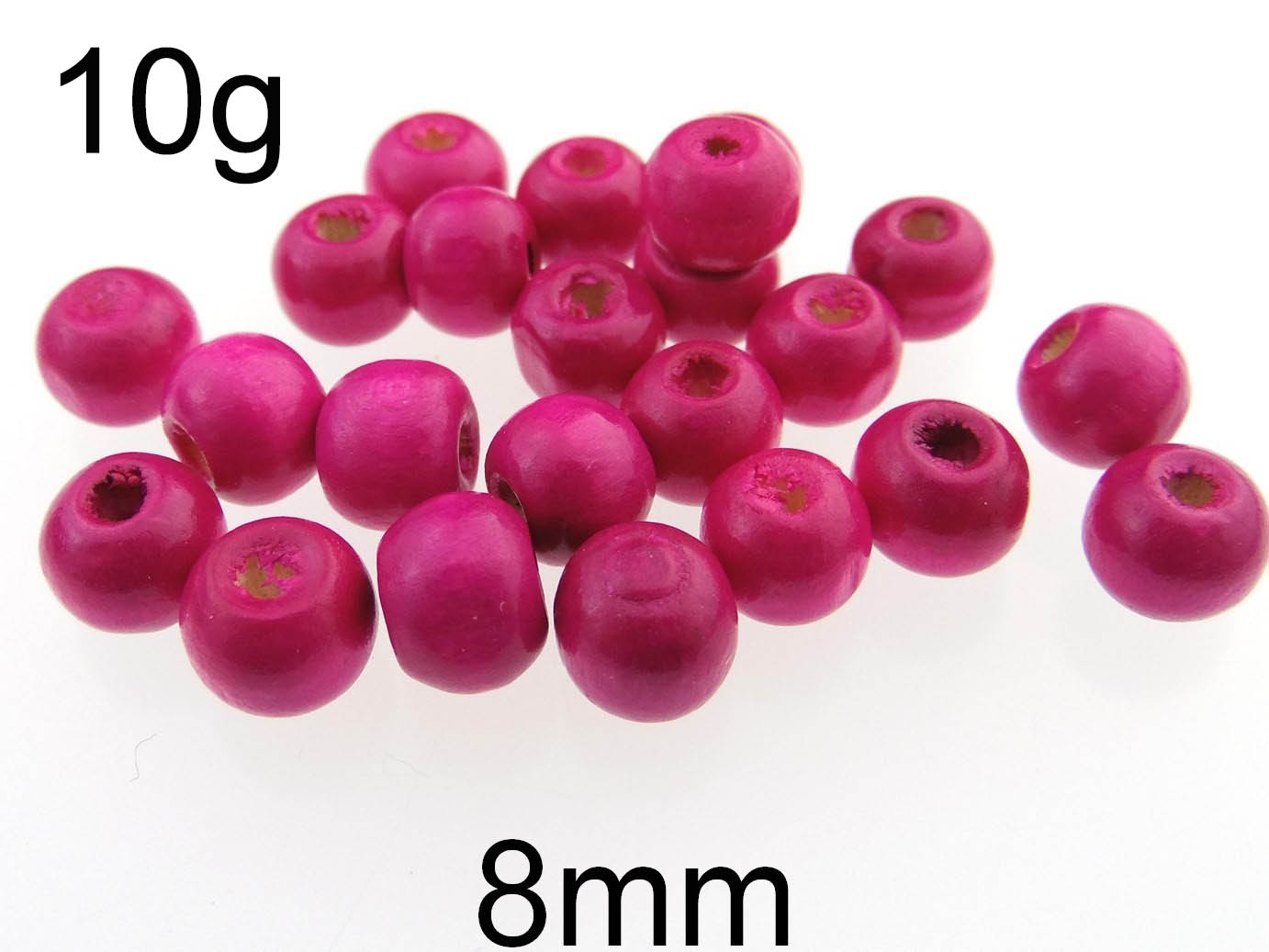 (10g)Margele lemn 8mm