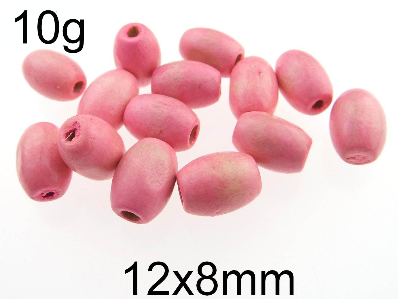 (10g)Margele lemn 12x8mm