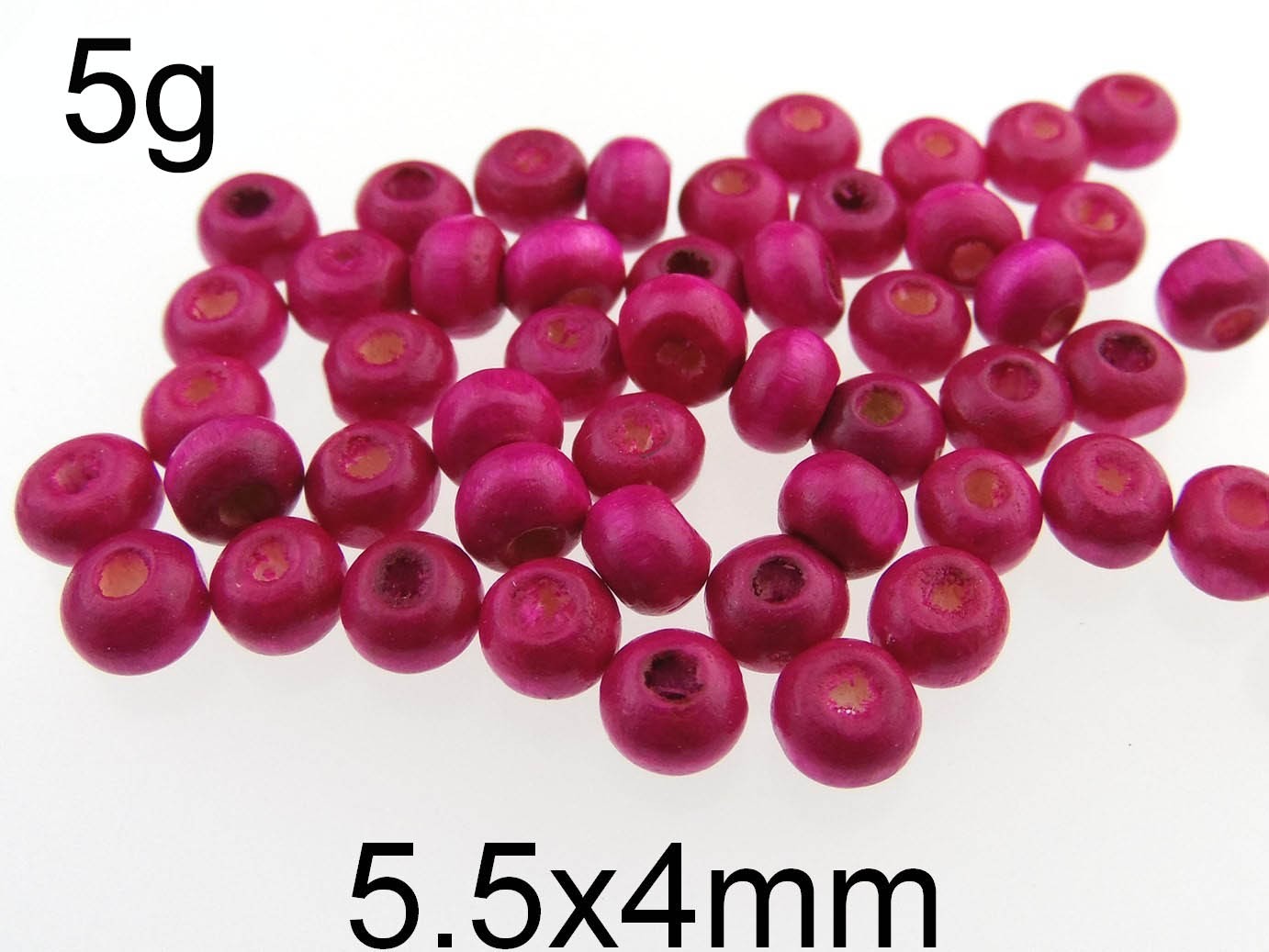 (5g)Margele lemn 5.5x4mm