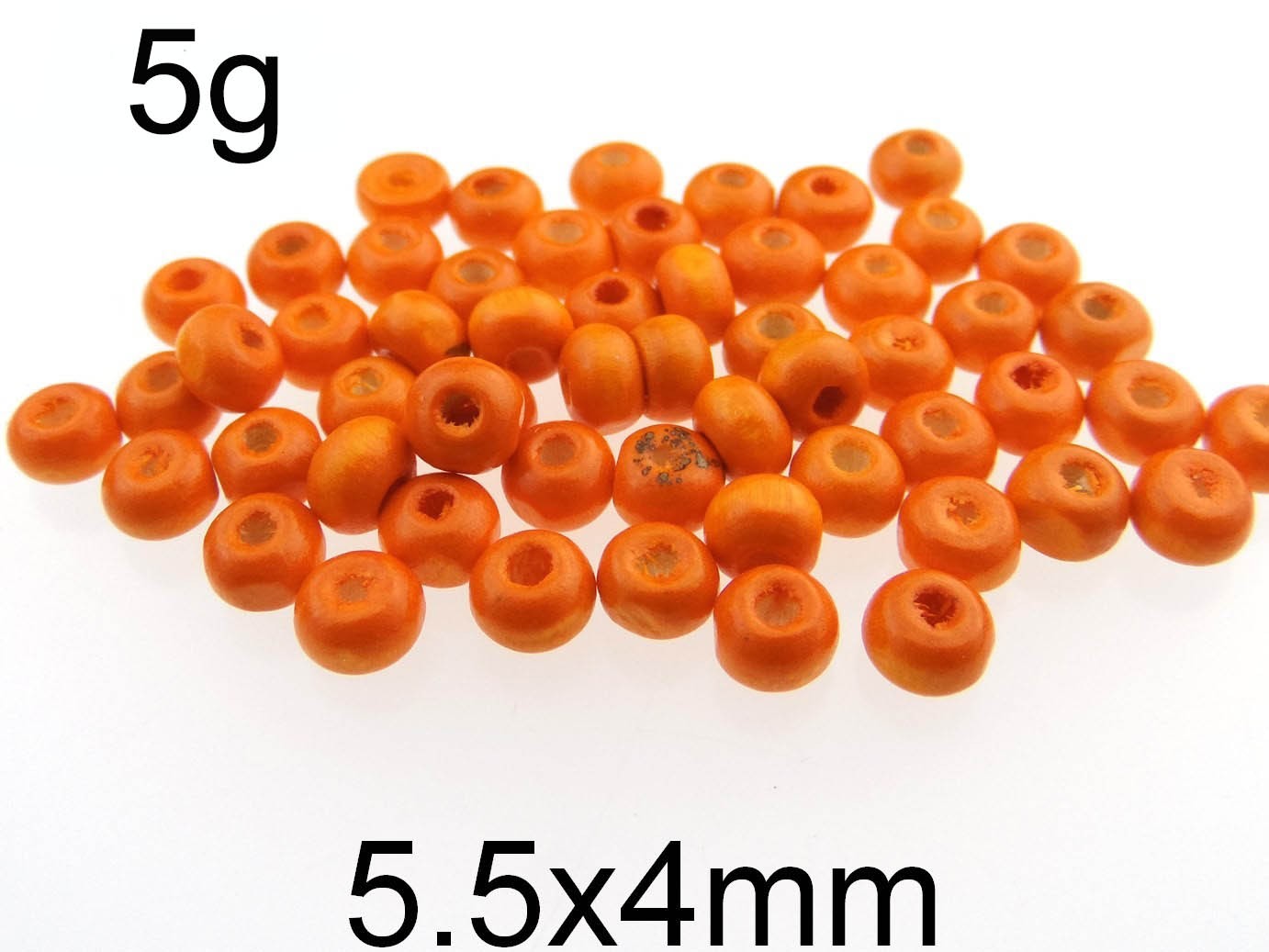 (5g)Margele lemn 5.5x4mm
