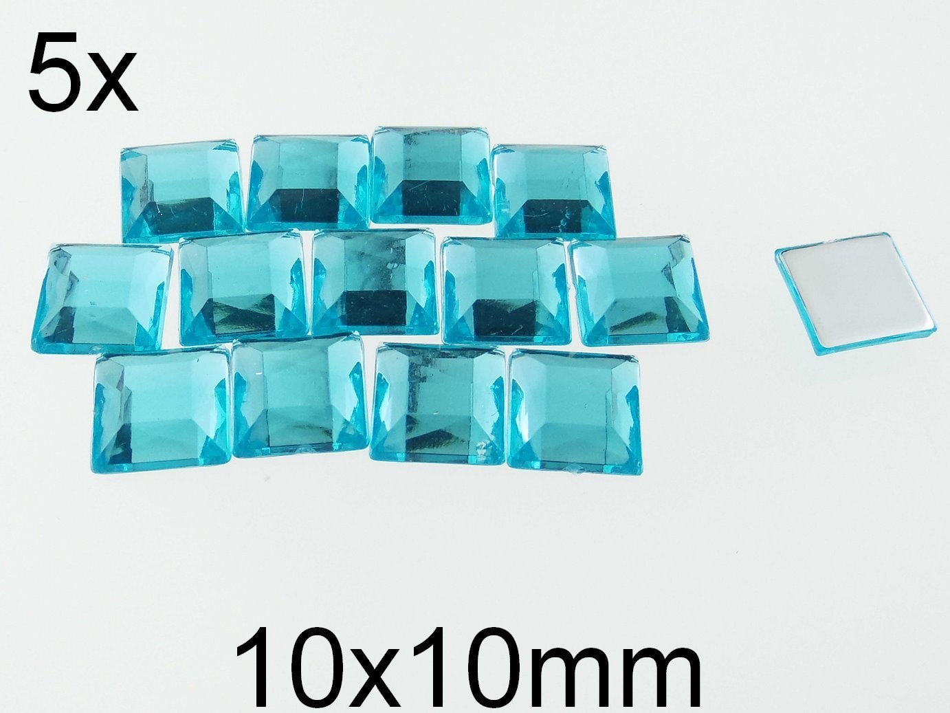 (5b)Strasuri acrilice. Dimensiuni: 10x10mm