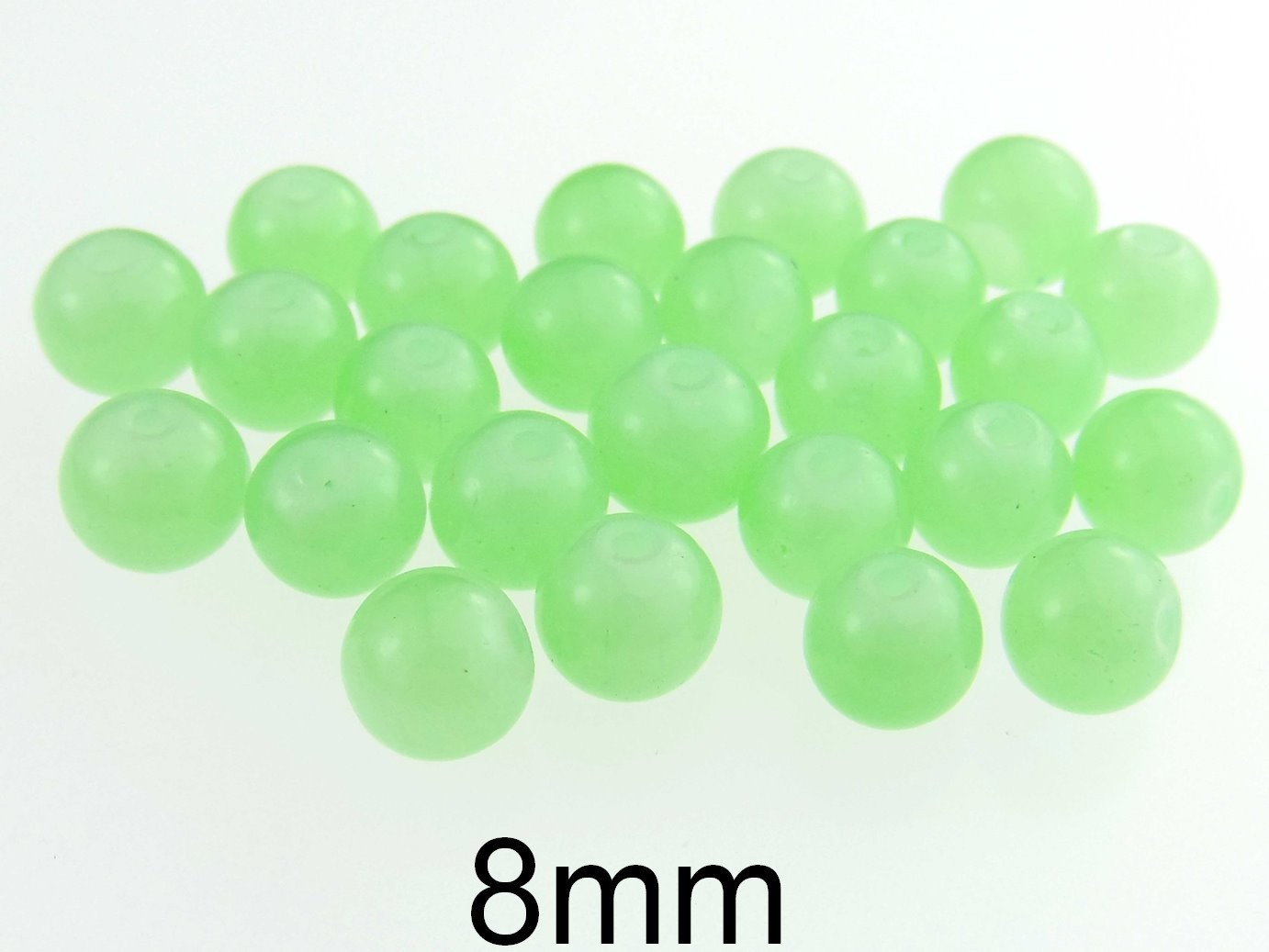 Margele imitatie jad. Diametru: 8mm.